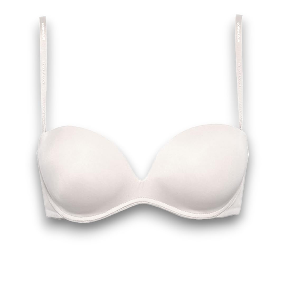 Lady C Fascia Push Up Senza Ferretto reggiseno bianco 1B