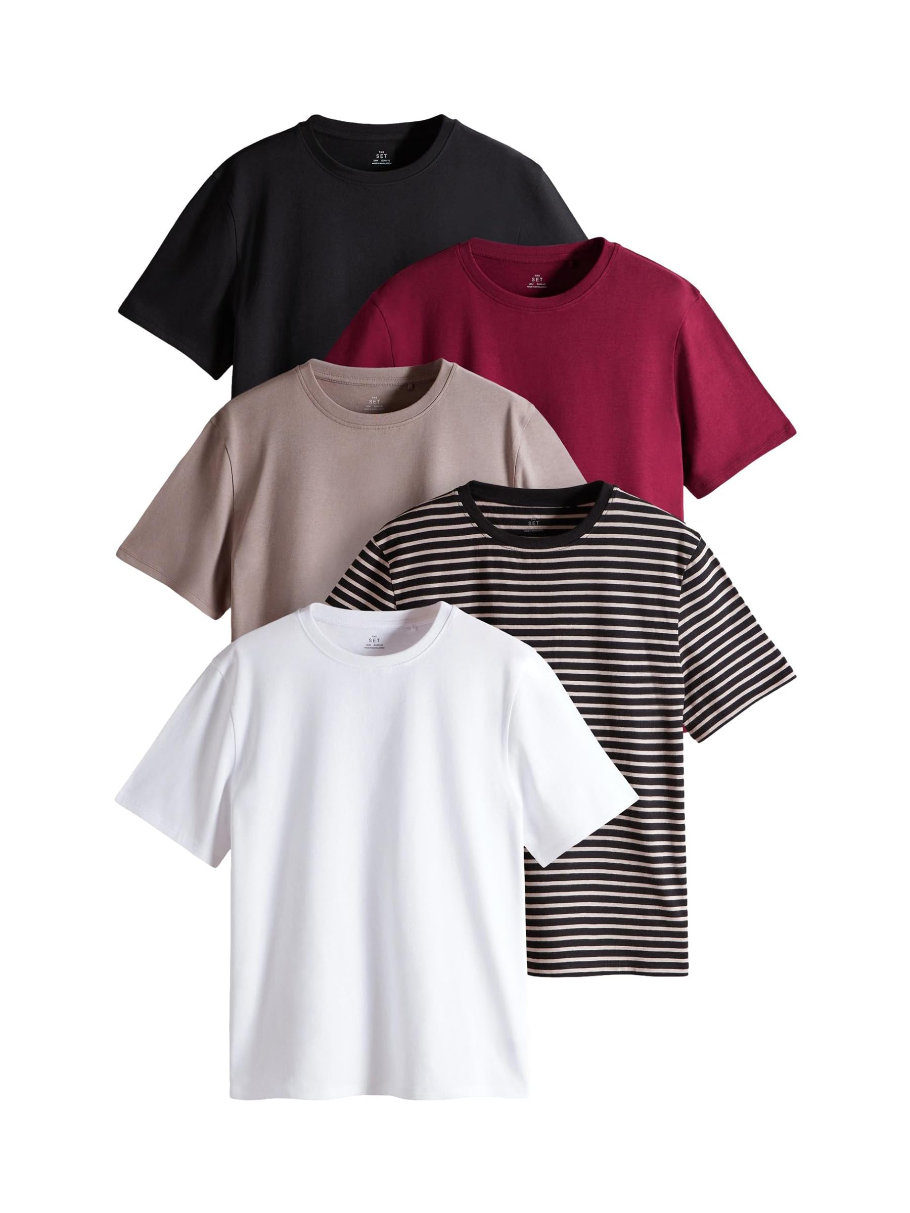 Geo Next The Set T-shirt Donna 5 Pezzi Cotone Maniche Corte