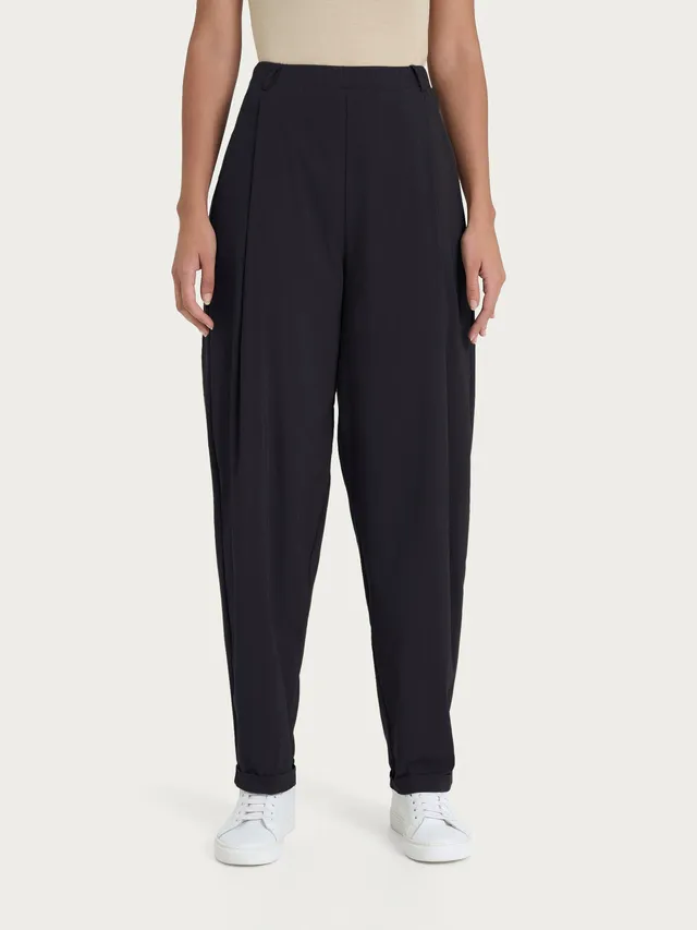 Ragno Super Fresh Pantalone Carrot nero tapered