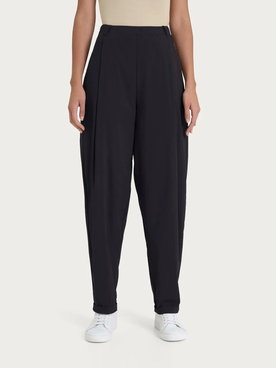 Ragno Super Fresh Pantalone Carrot nero tapered