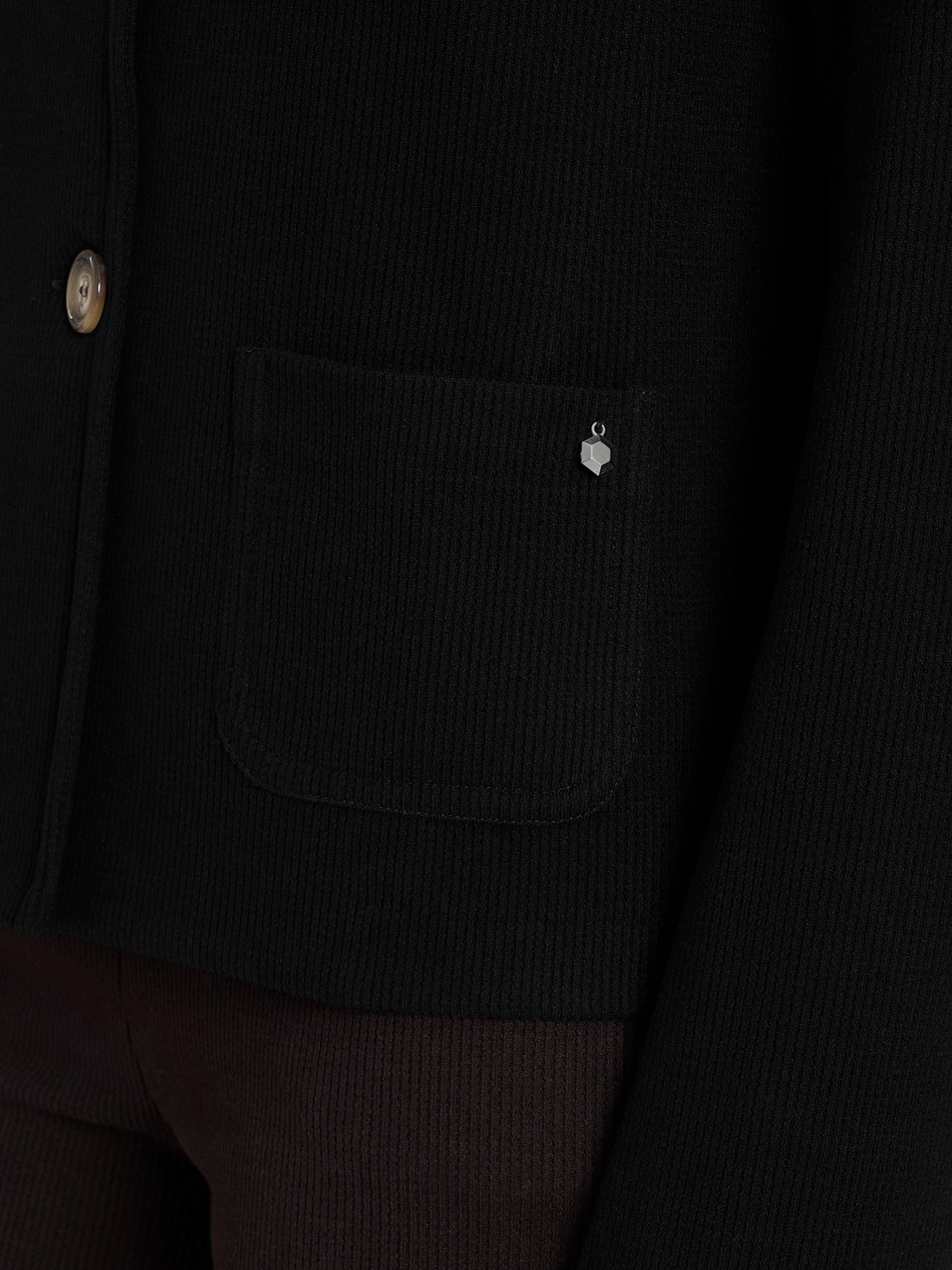 Ragno Relaxed Wardrobe Blazer Corto Velvet Nero giacca
