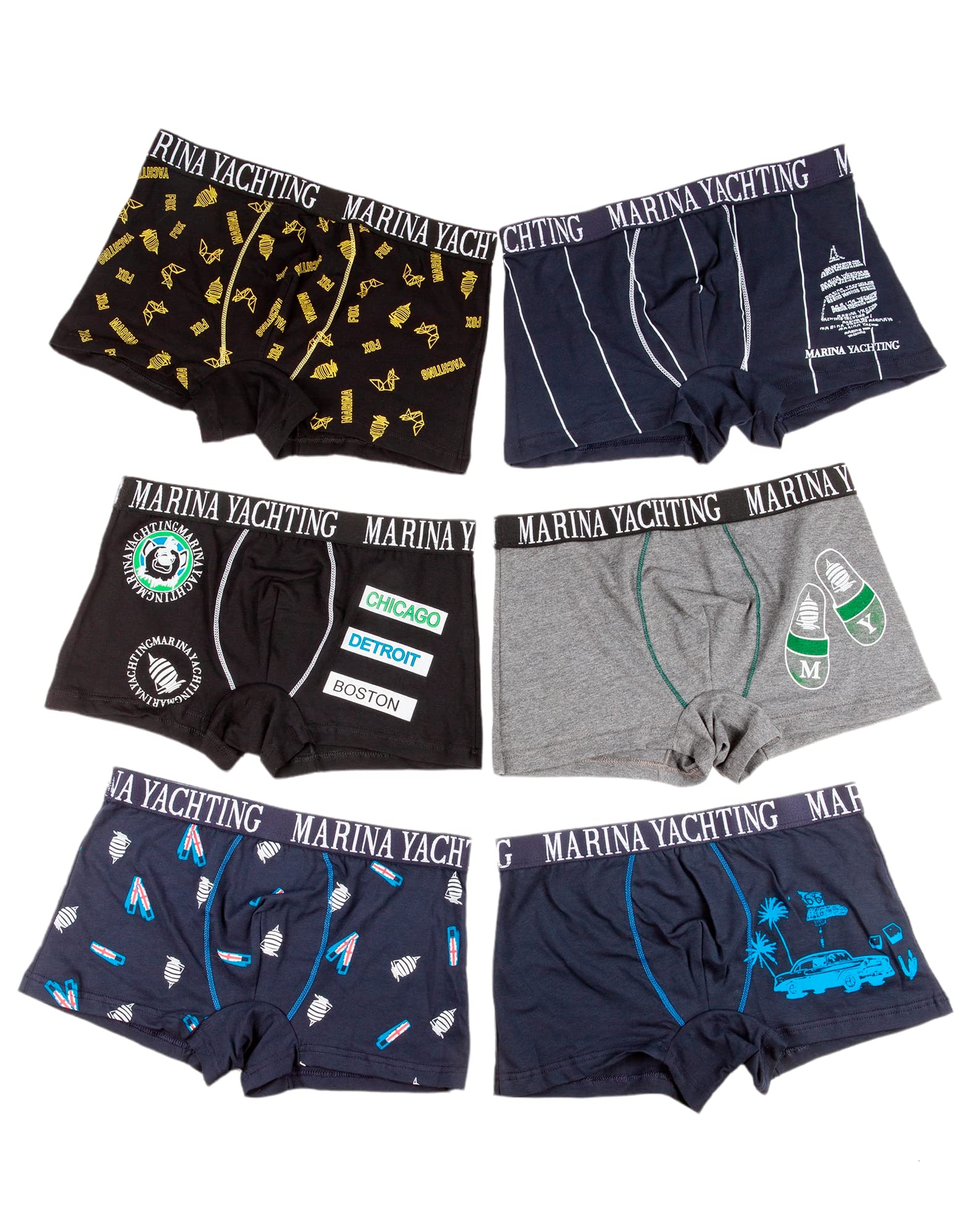 Lady C Marina Yachting boxer uomo S cotone aderente