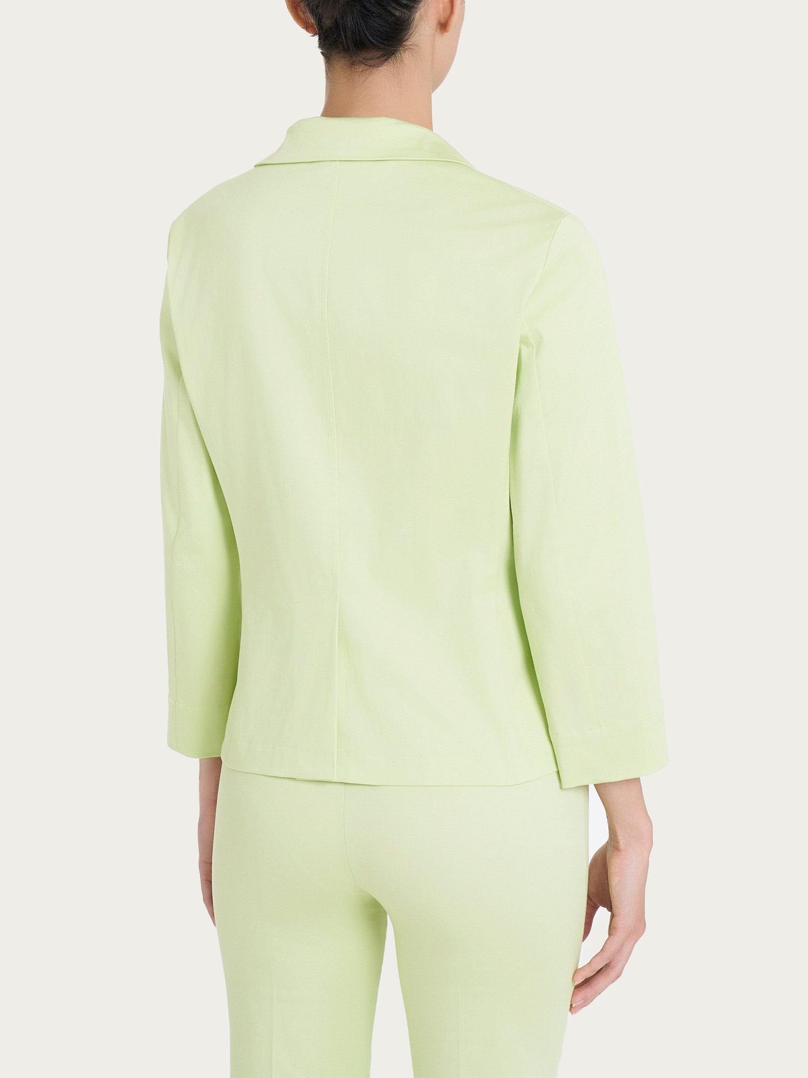 Ragno Satin Power Blazer Corto 1 Bottone Manica 3/4 Shadow Lime