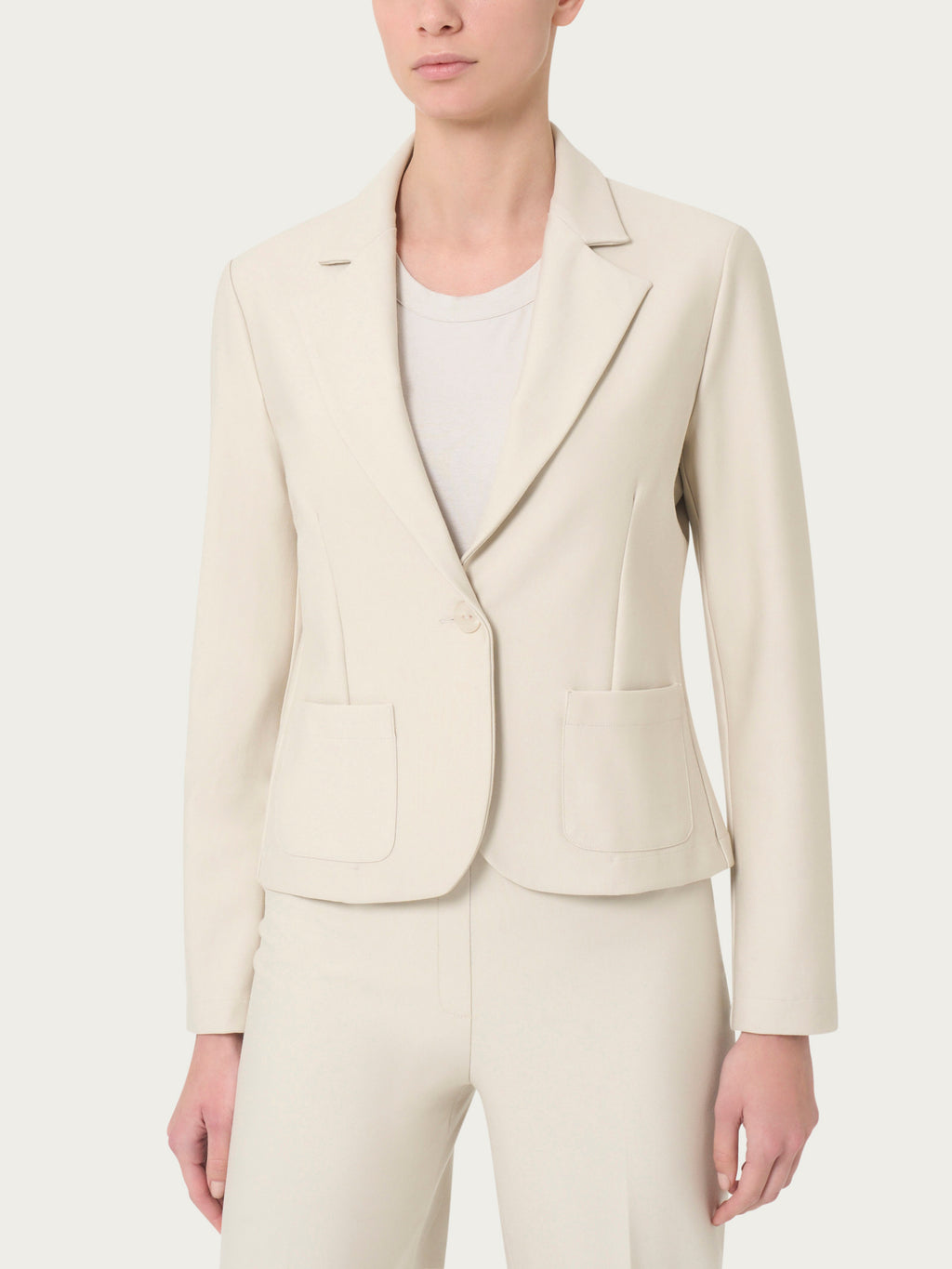 Ragno Compact blazer 1 bottone beige Champignon