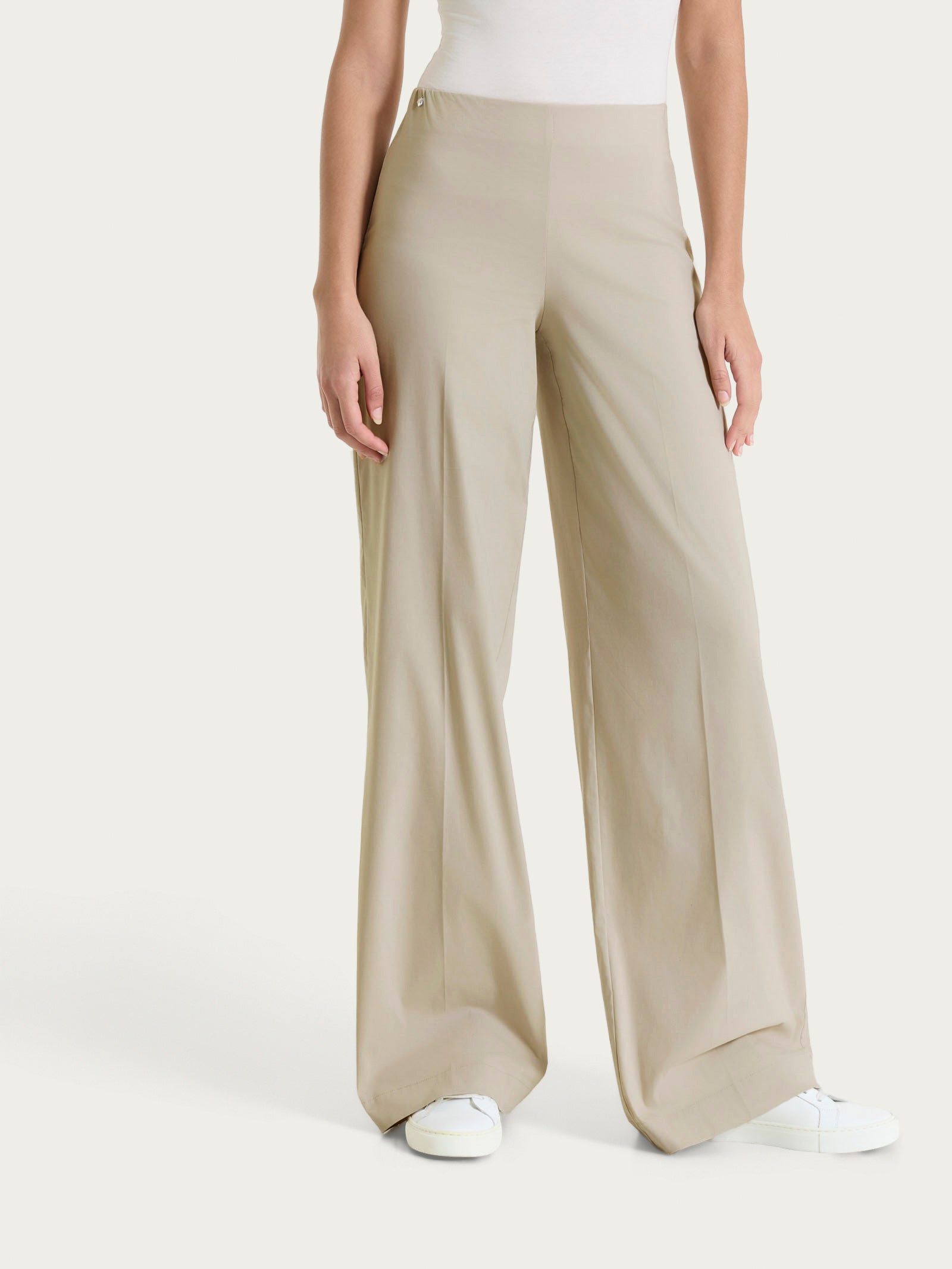 Ragno Super Fresh Pantalone Palazzo Crockery Gamba Larga
