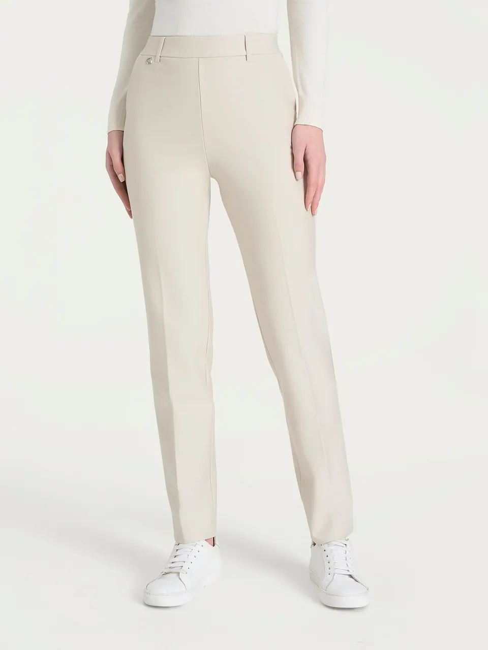 Ragno Compact Pantalone Dritto Punto Milano Tasche Champignon Ingualcibile