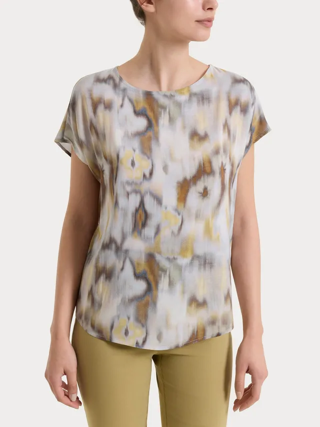 Ragno EcoSeta Blusa Manica Corta donna khaki viscosa