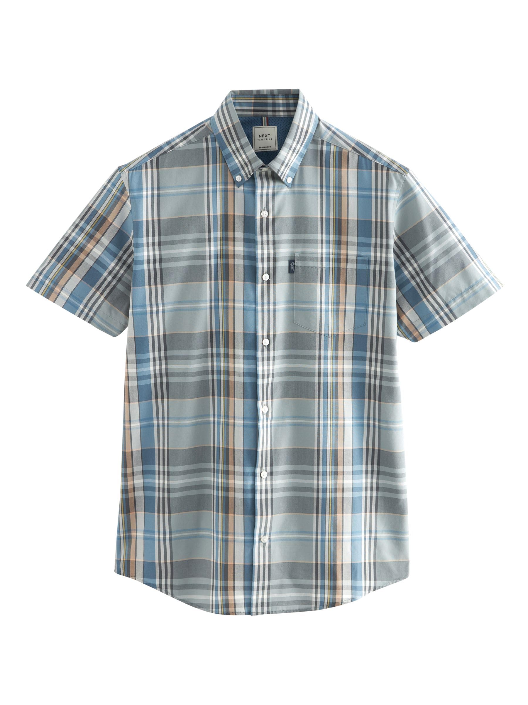 NEXT Oxford No Stiro camicia taglia S facile da stirare