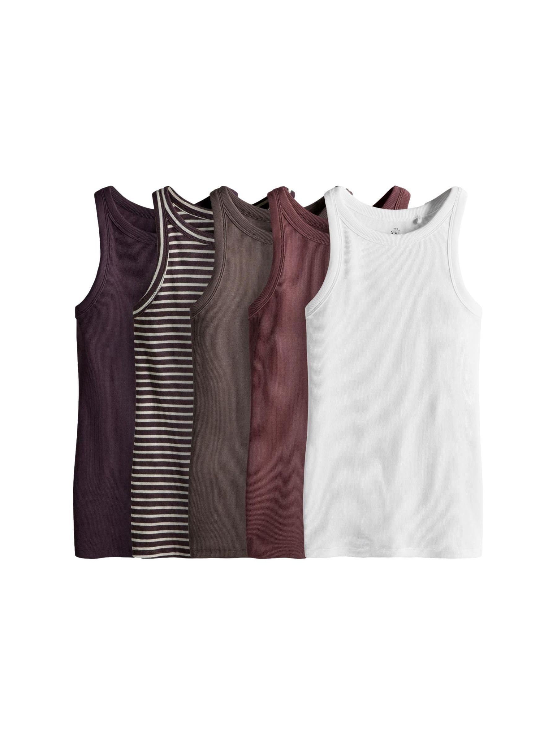 Geo Next The Set Canotte Coste Dorso Vogatore Donna x5