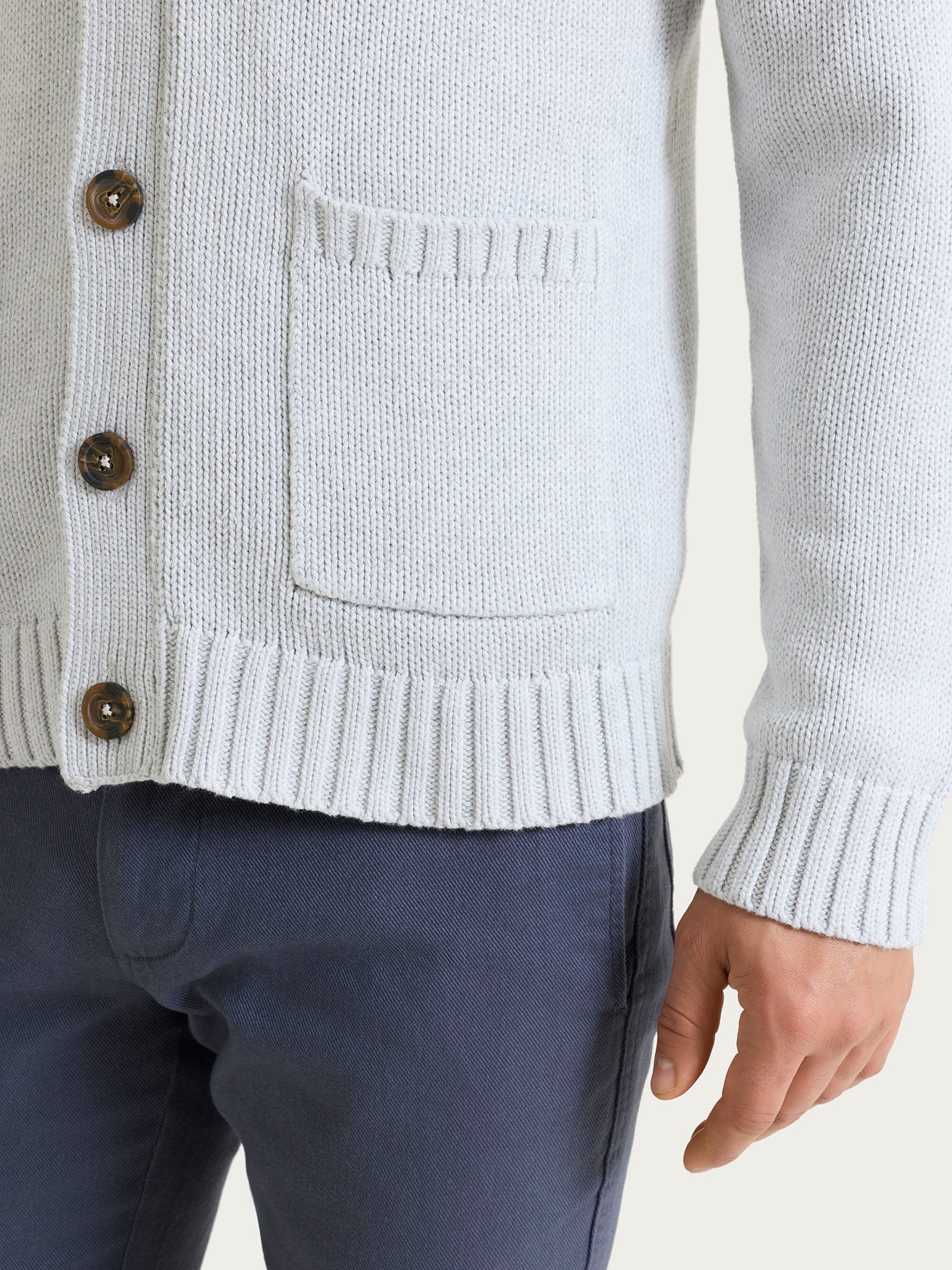 Ragno Winter Cotton cardigan uomo Dawn Blue cotone