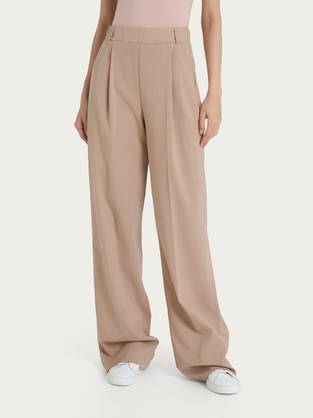 Ragno Super Natural Pantalone Ampio Warm Taupe Tasche