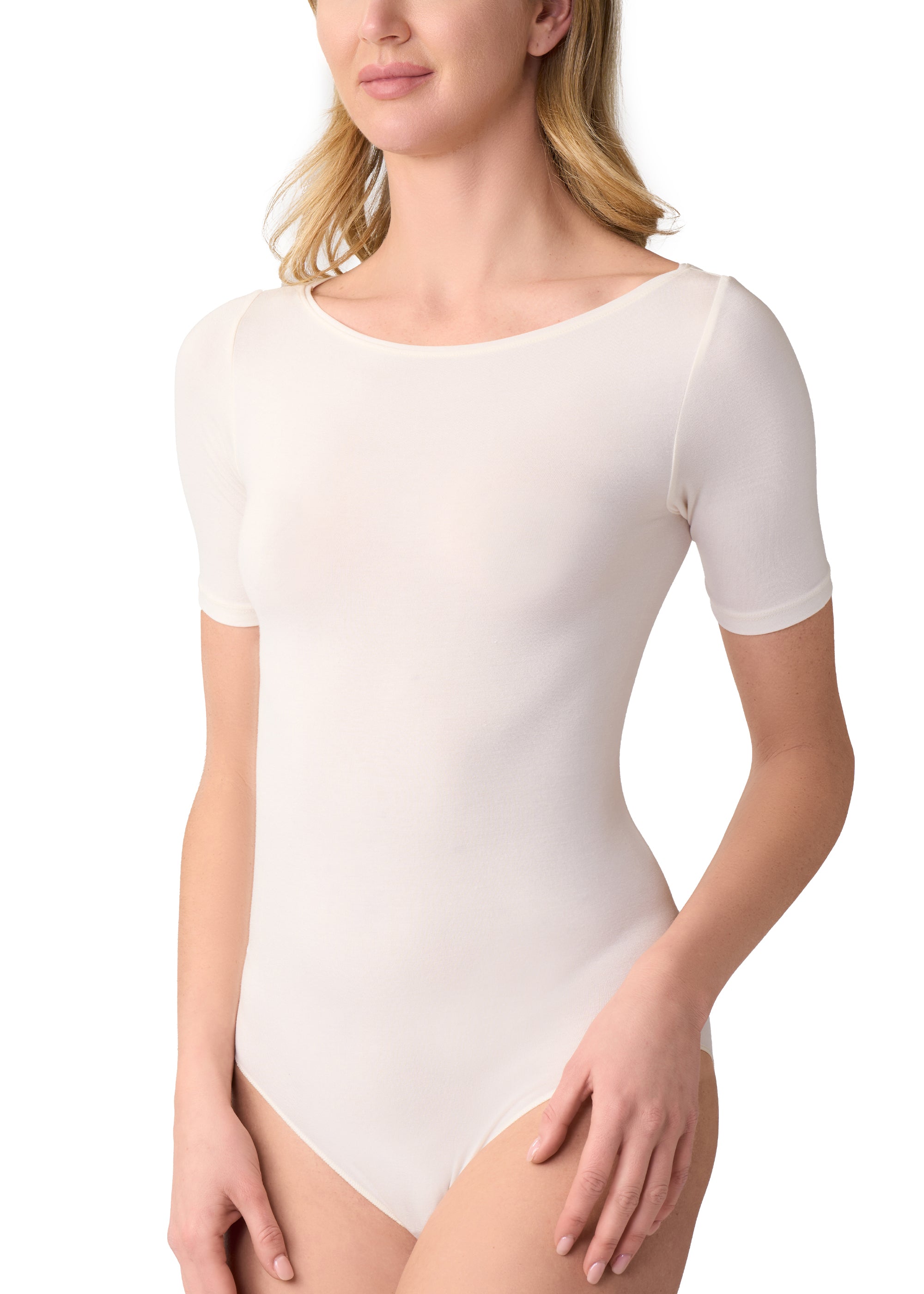 Philippe Matignon Modal Seta body manica corta