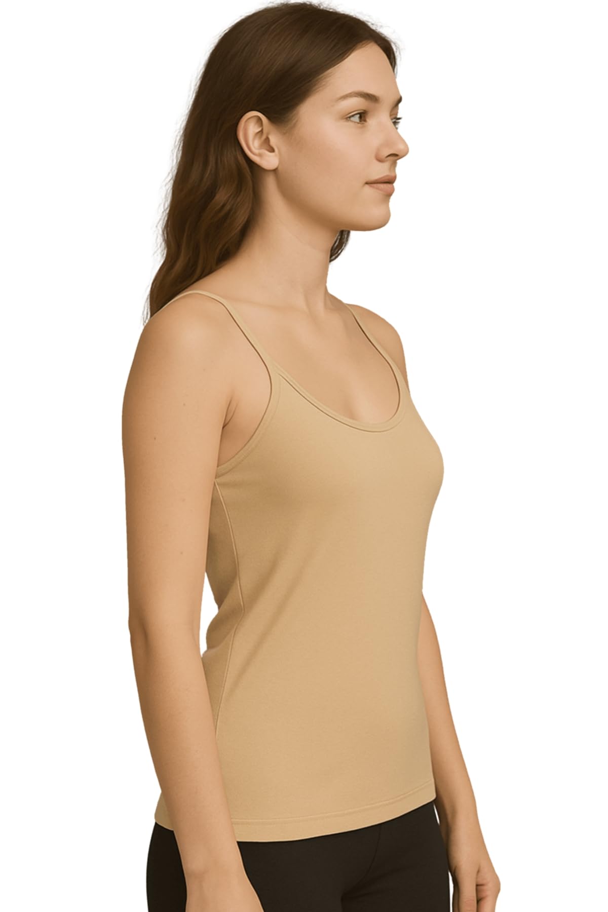 Lady C Top Canotta Donna Micromodal Spalline Sottili Aderente