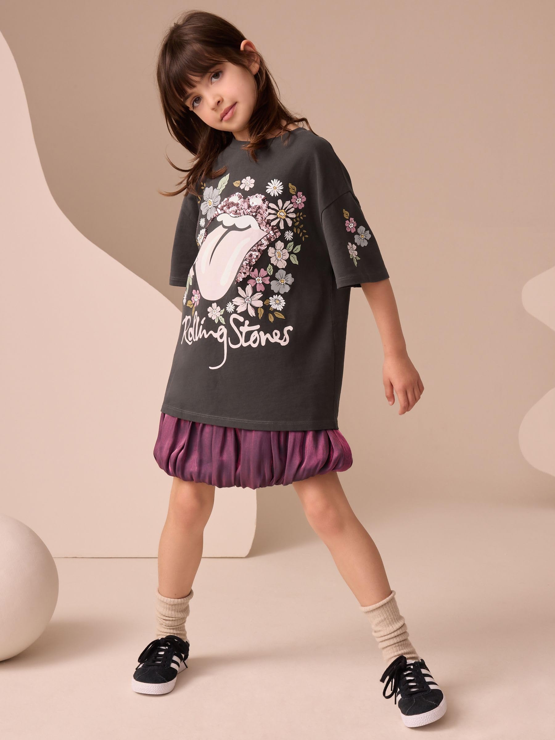 Next T-Shirt Rolling Stones Bambina 16 Anni Paillettes