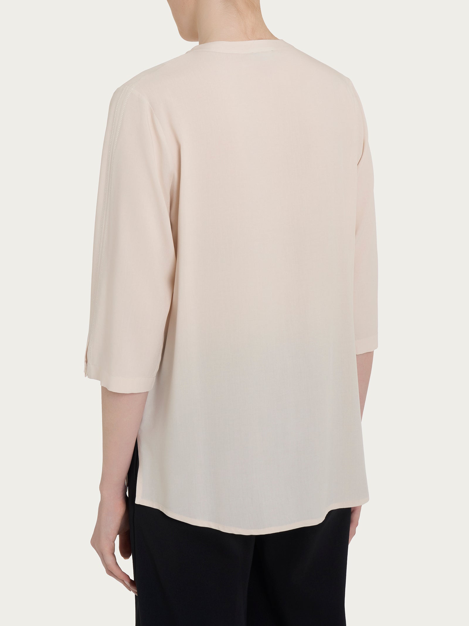 Ragno Ecoseta blusa coreana manica 3/4 Champignon raso