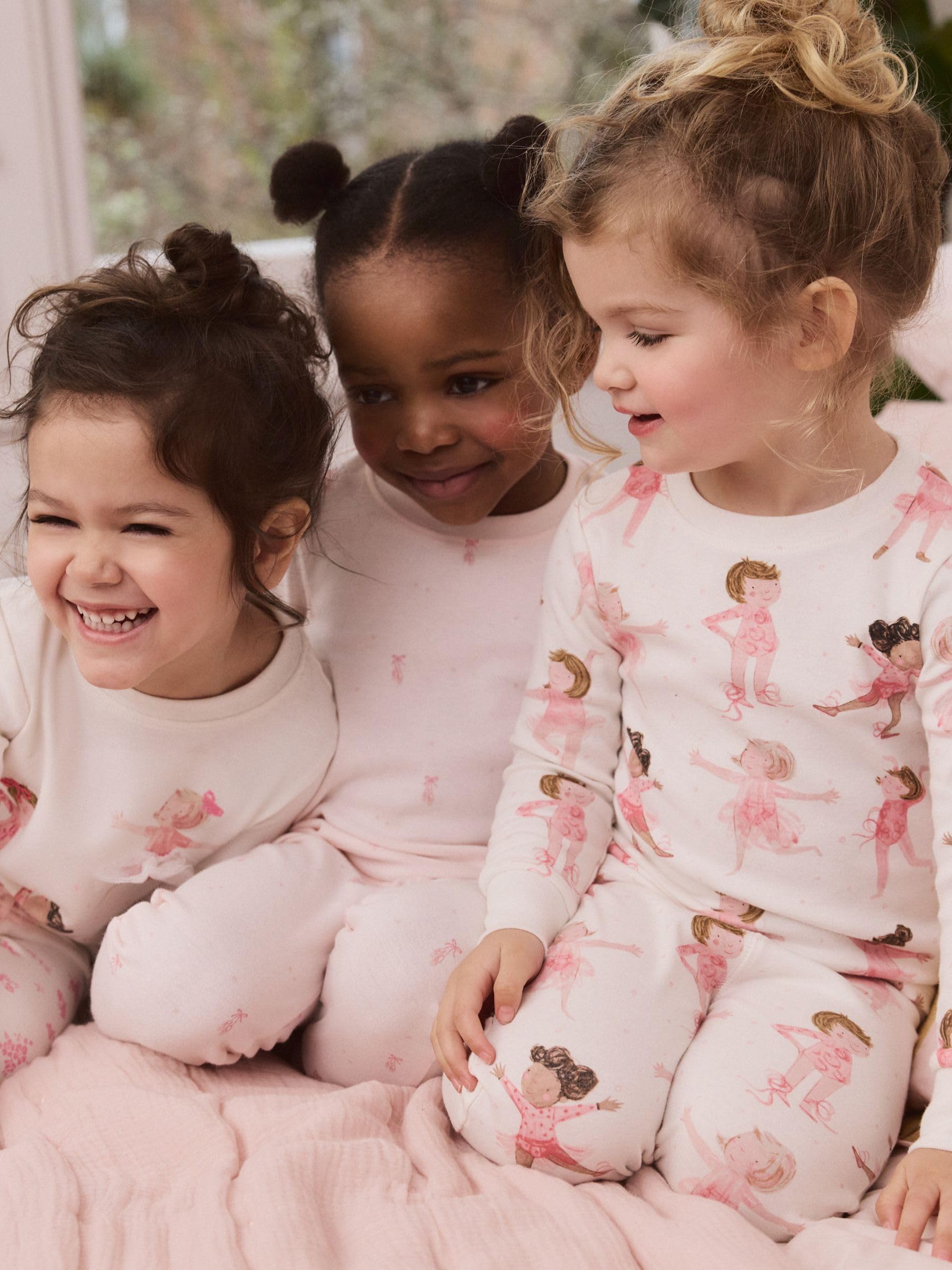 NEXT pigiami bambina 3 pezzi 140-146 cotone ballerina
