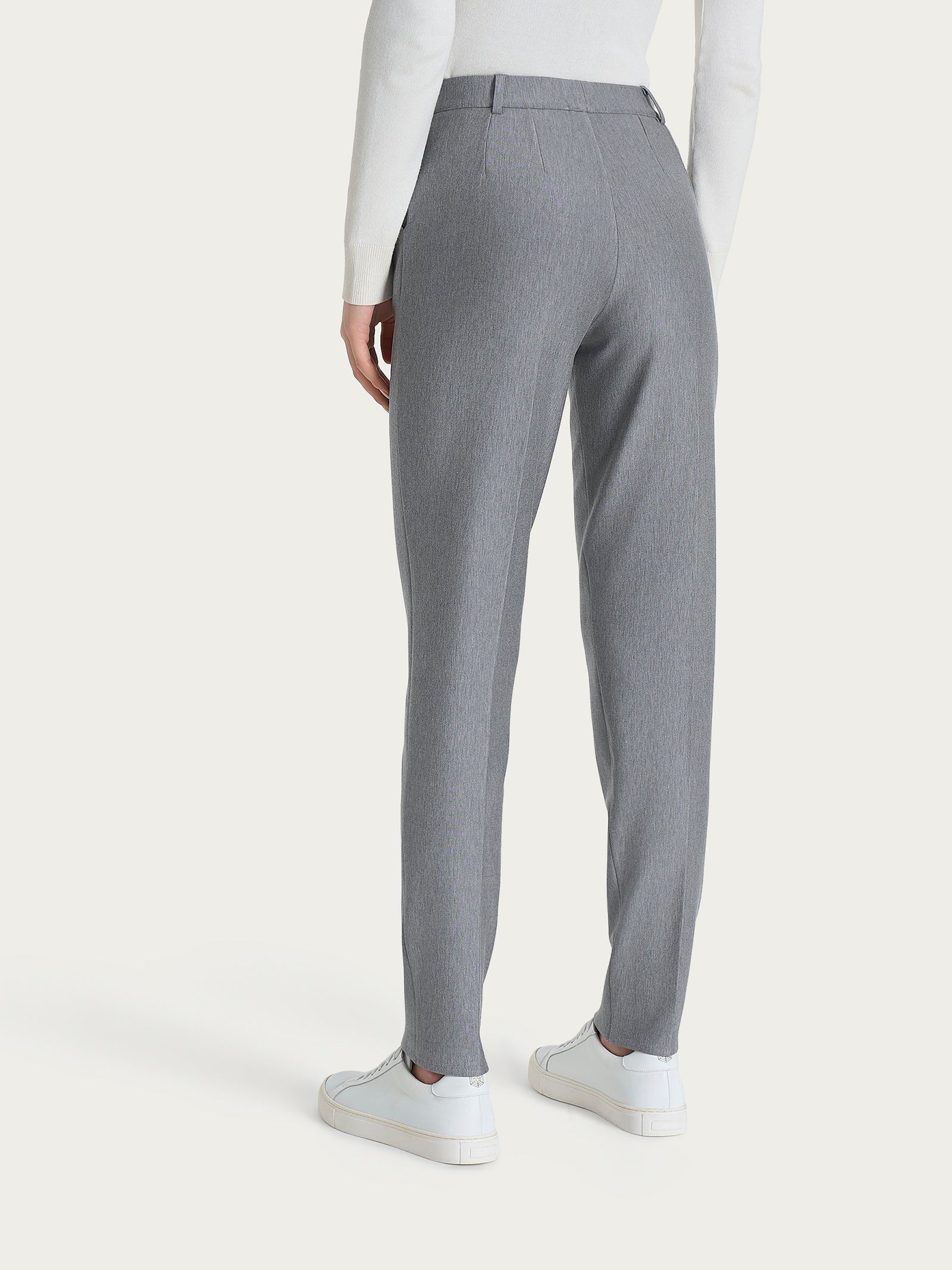 Ragno Compact Pantalone Chino Slim Grigio Melange