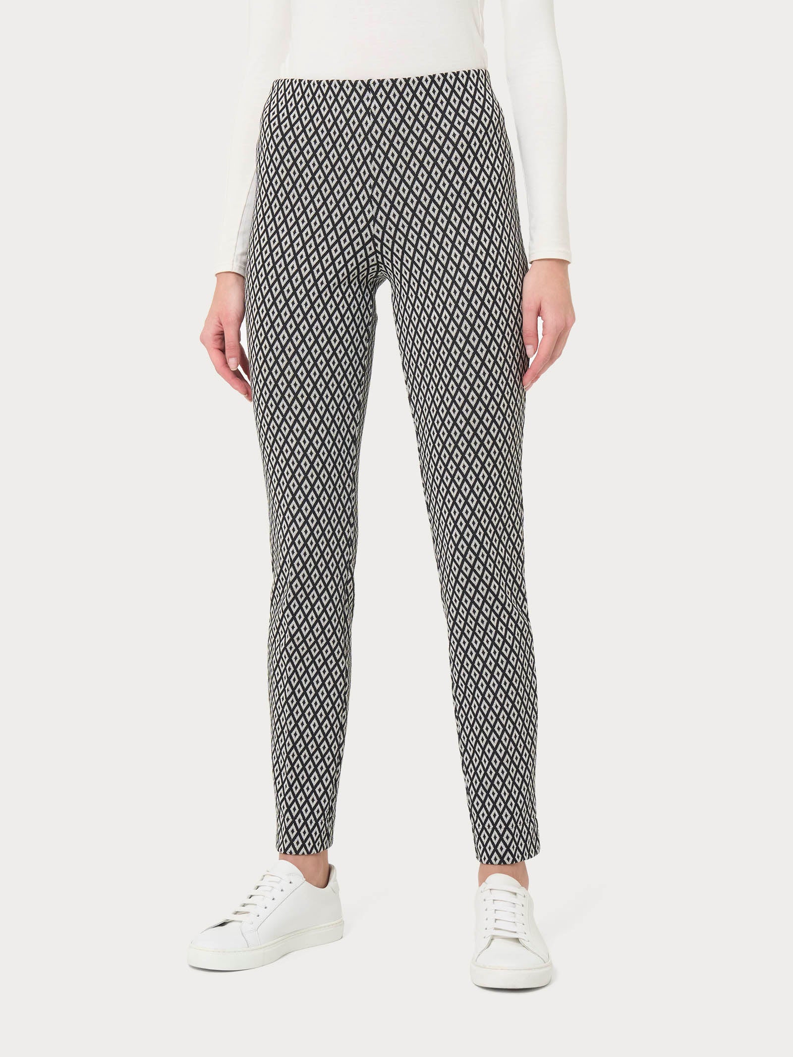Ragno Compact Pantalone Sigaretta Eco Jacquard Fant.Nero