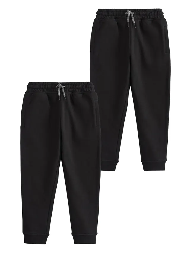 Next Pantaloni Jogging Bimbo Slim 116 Nero 2 Pezzi