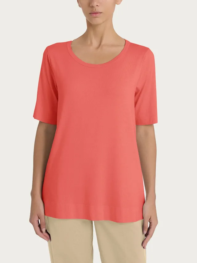 Ragno Viscosa Summer Maglietta Girocollo rosa dubarry