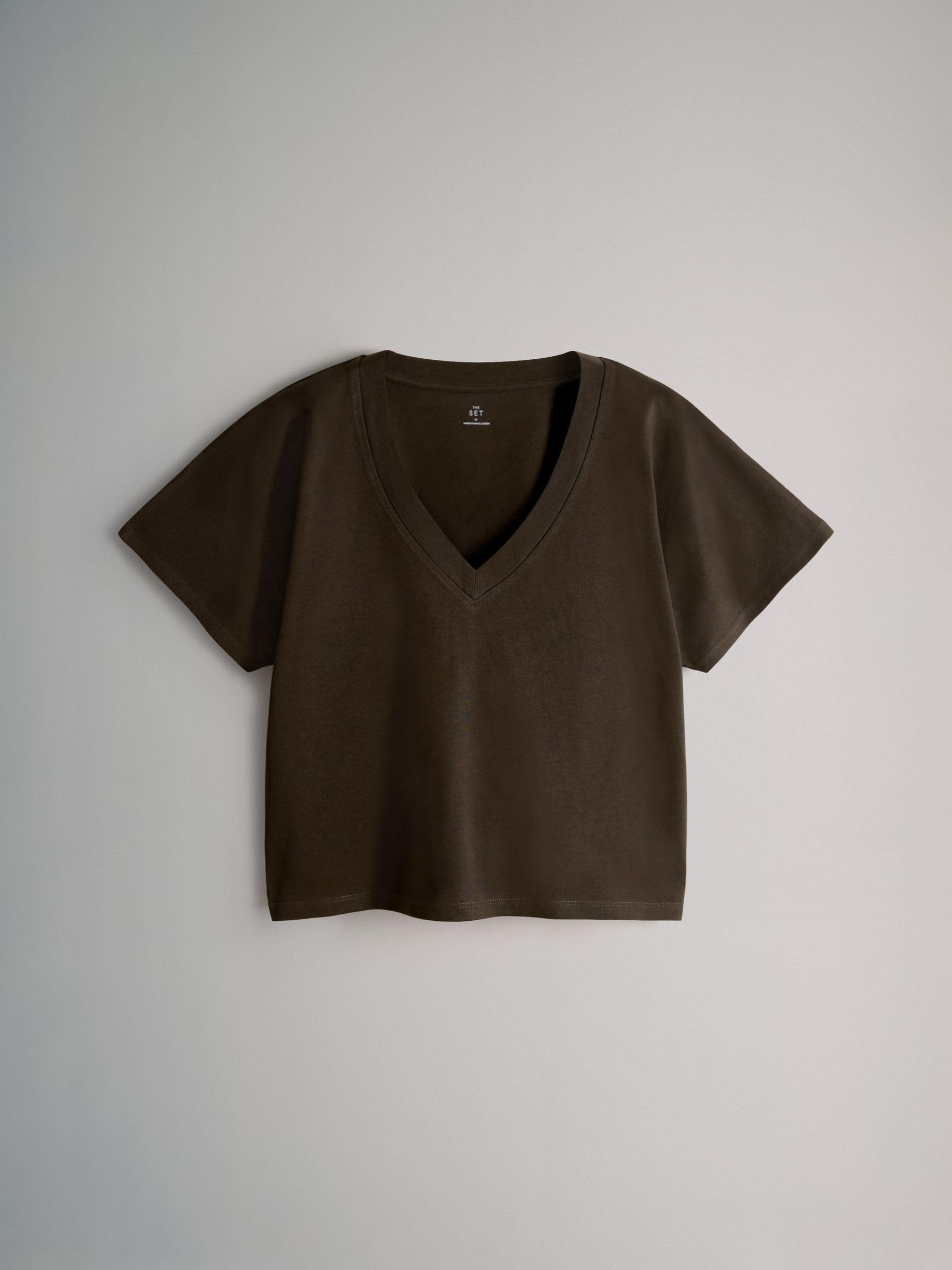 Geo Next THE SET T-Shirt Scollo V Donna 4 Pezzi Tessuto Pesante