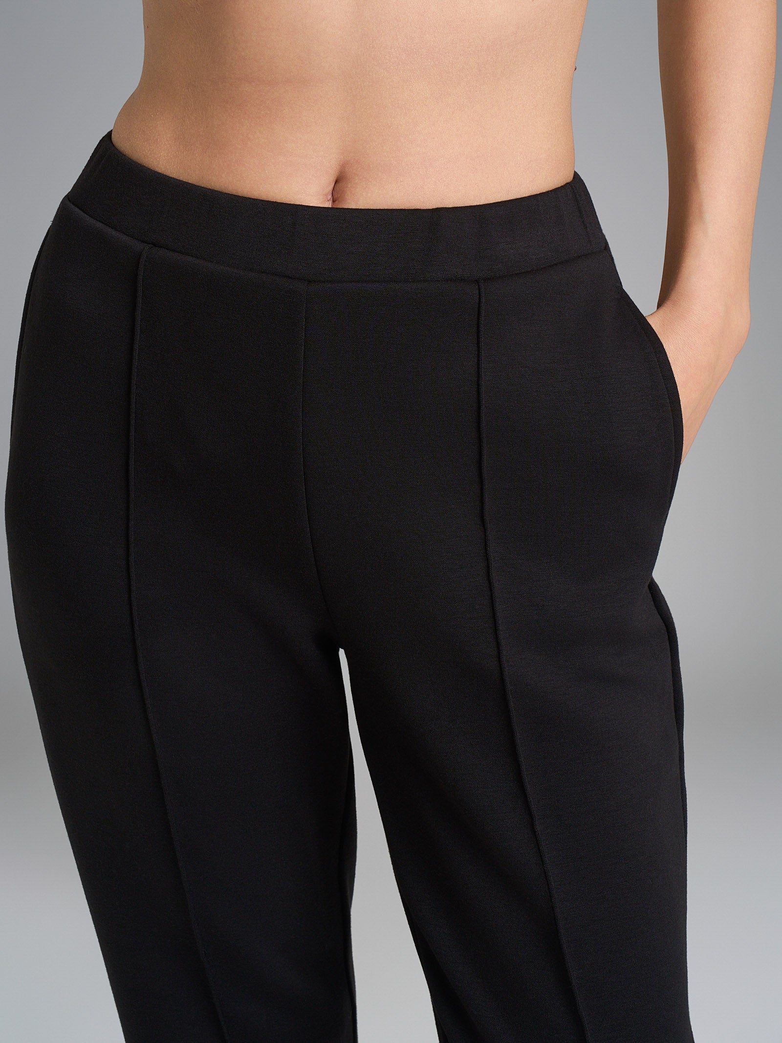 Ragno Homewear Straight Leg pantalone dritto nero scuba