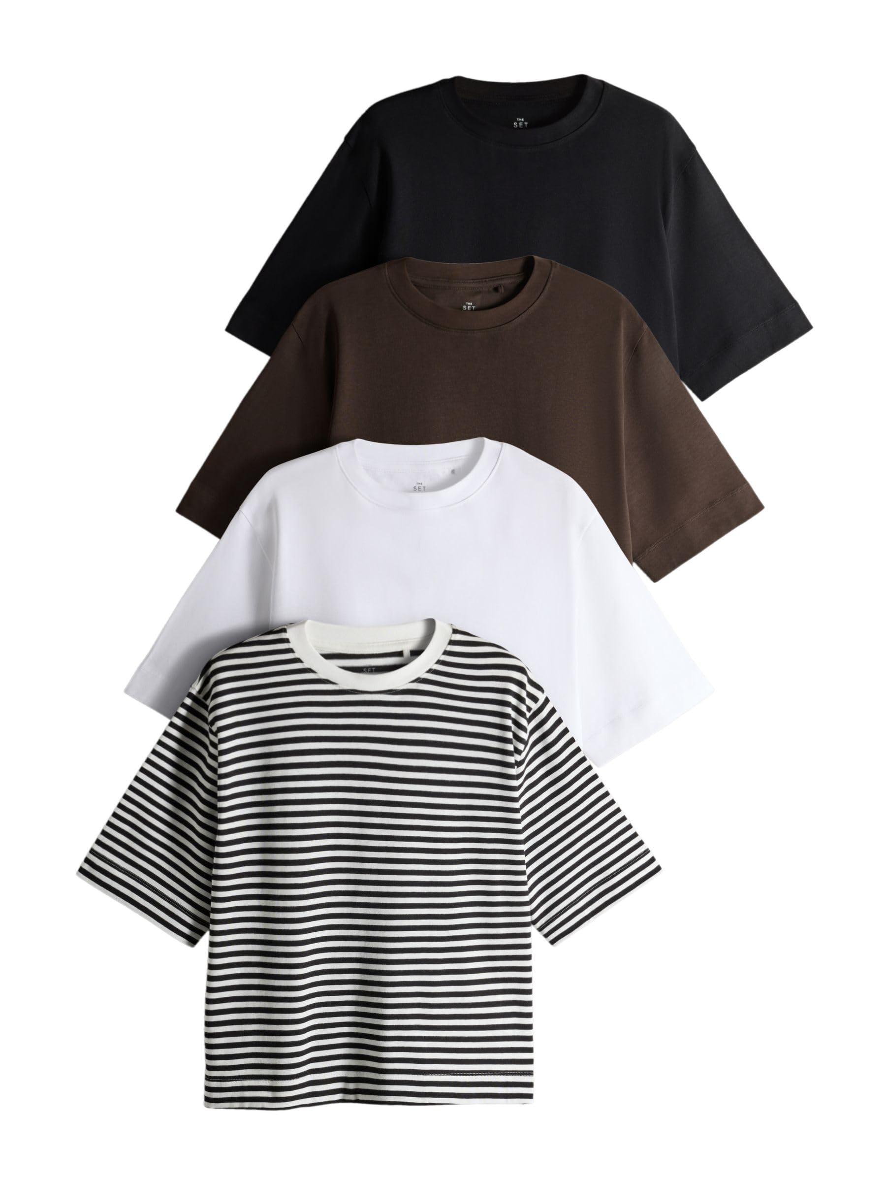 Geo Next The Set T-Shirt Tessuto Pesante Manica Corta 4 Pezzi