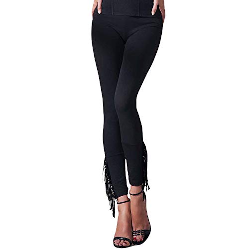 Jadea 4172 leggings donna cotone elasticizzato nero M