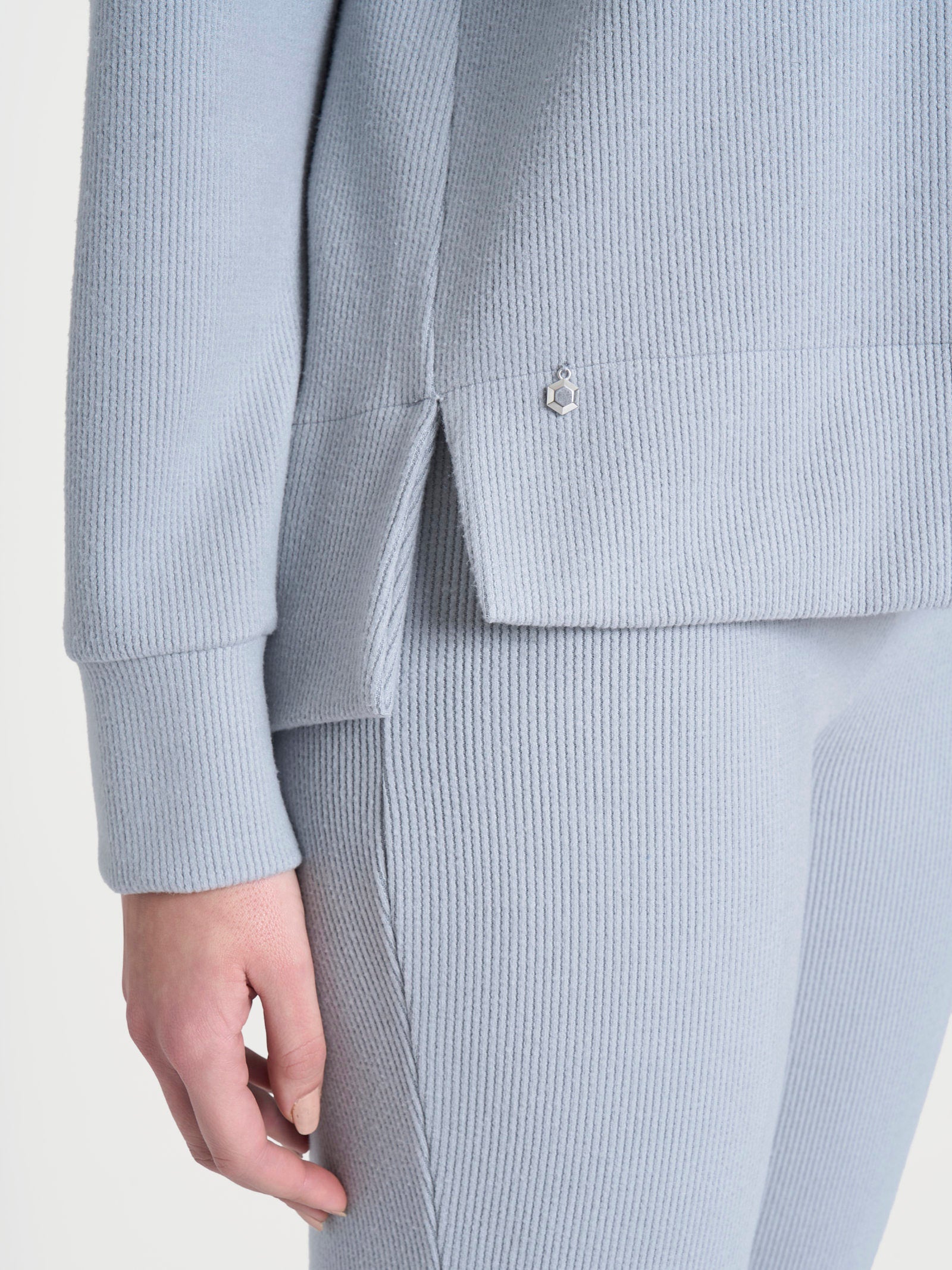 Ragno Relaxed Wardrobe Felpa Girocollo Velvet Ultimate Gray Over