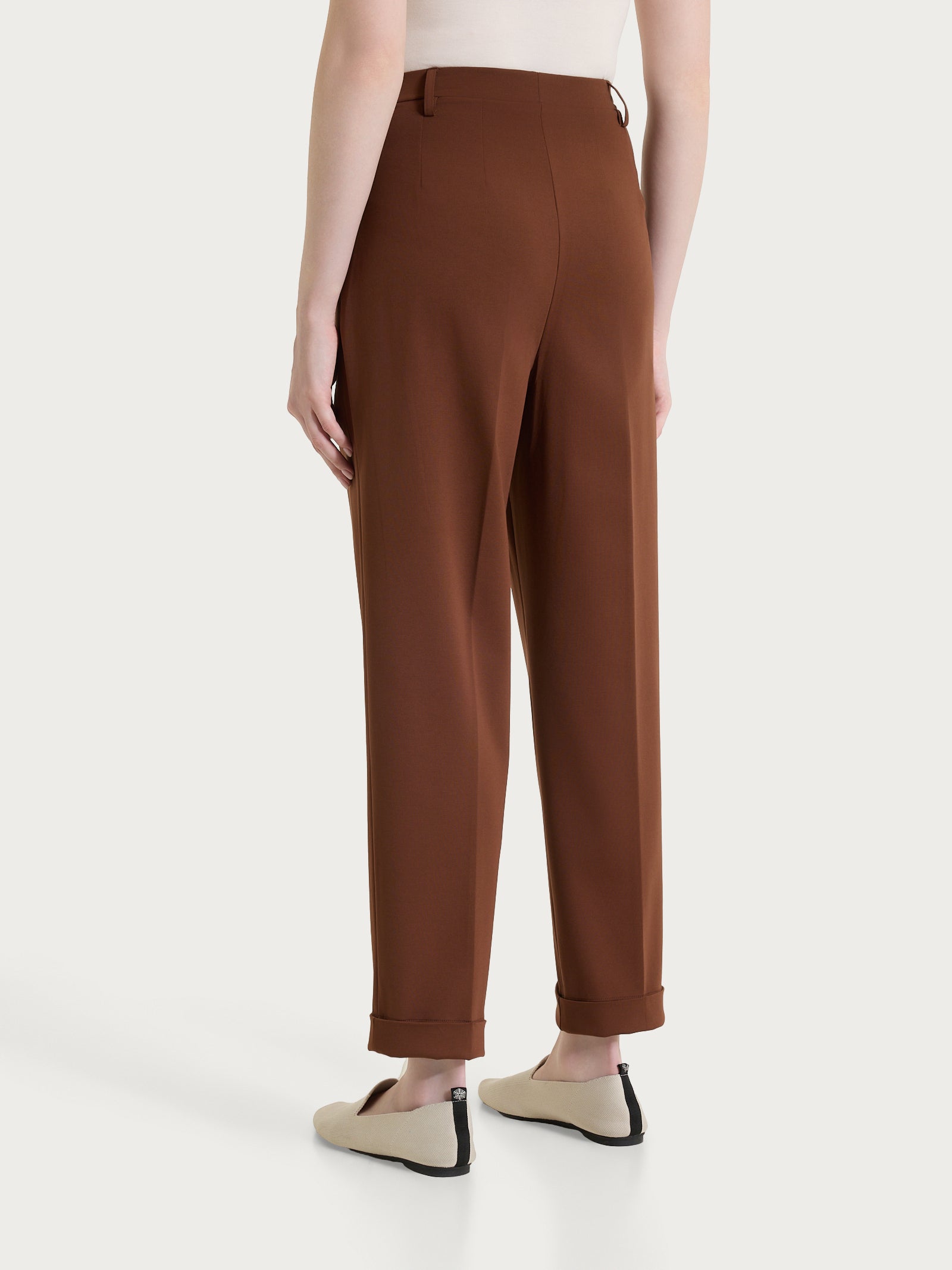 Ragno Compact Light Pantalone Carota Donna Cappuccino