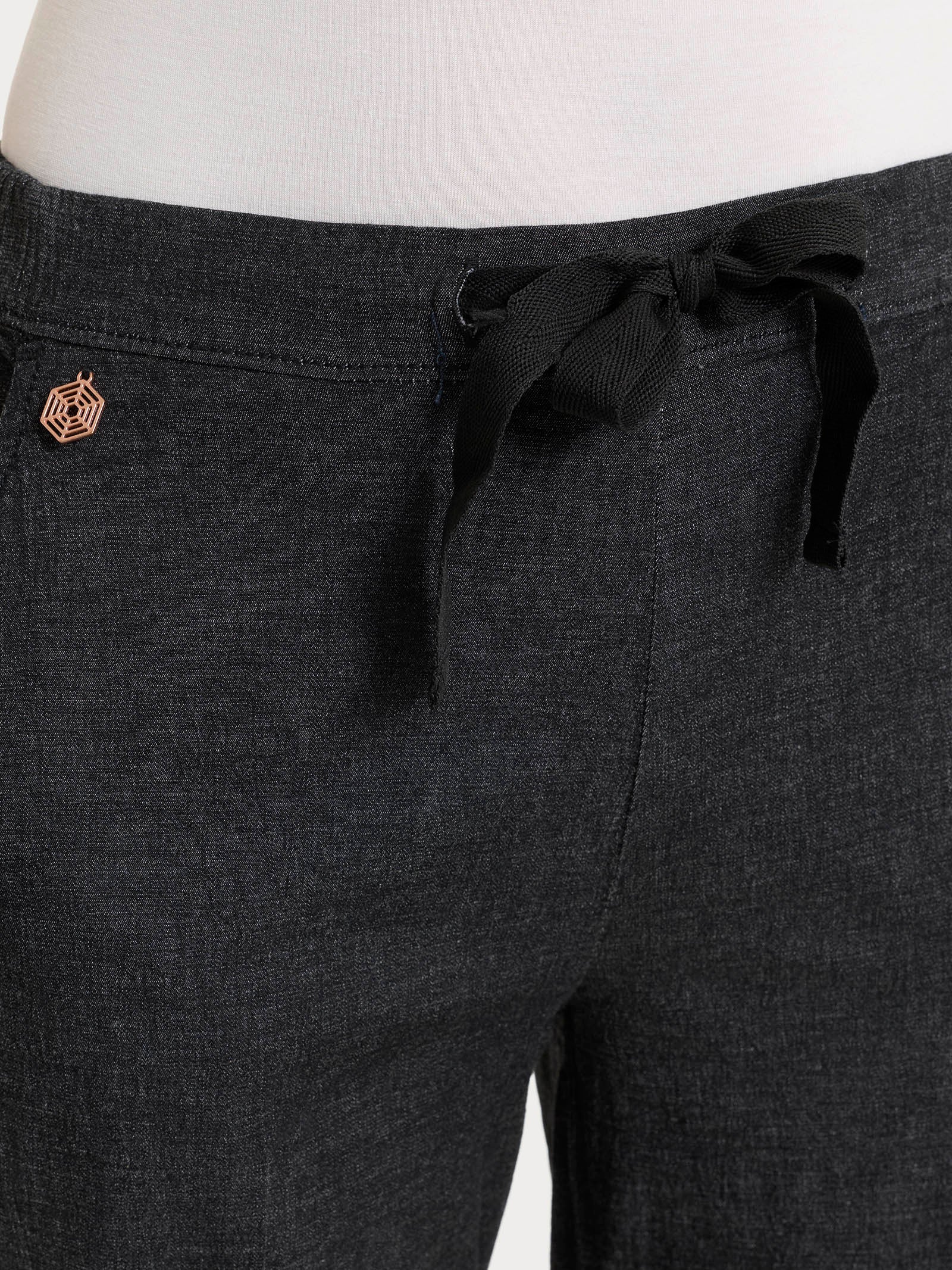 Ragno Super Light Denim Jeans Jogger con tasche nero Gray Black leggero