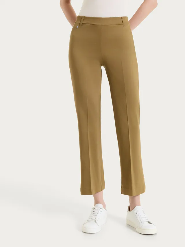 Ragno Satin Power Pantalone Flare Dull Gold alla caviglia