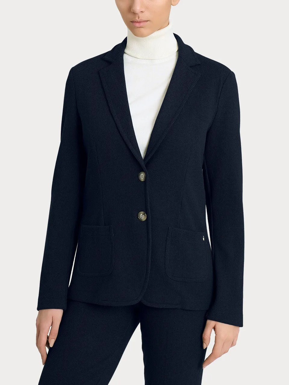 Ragno Velvet blazer due bottoni manica lunga Bleu