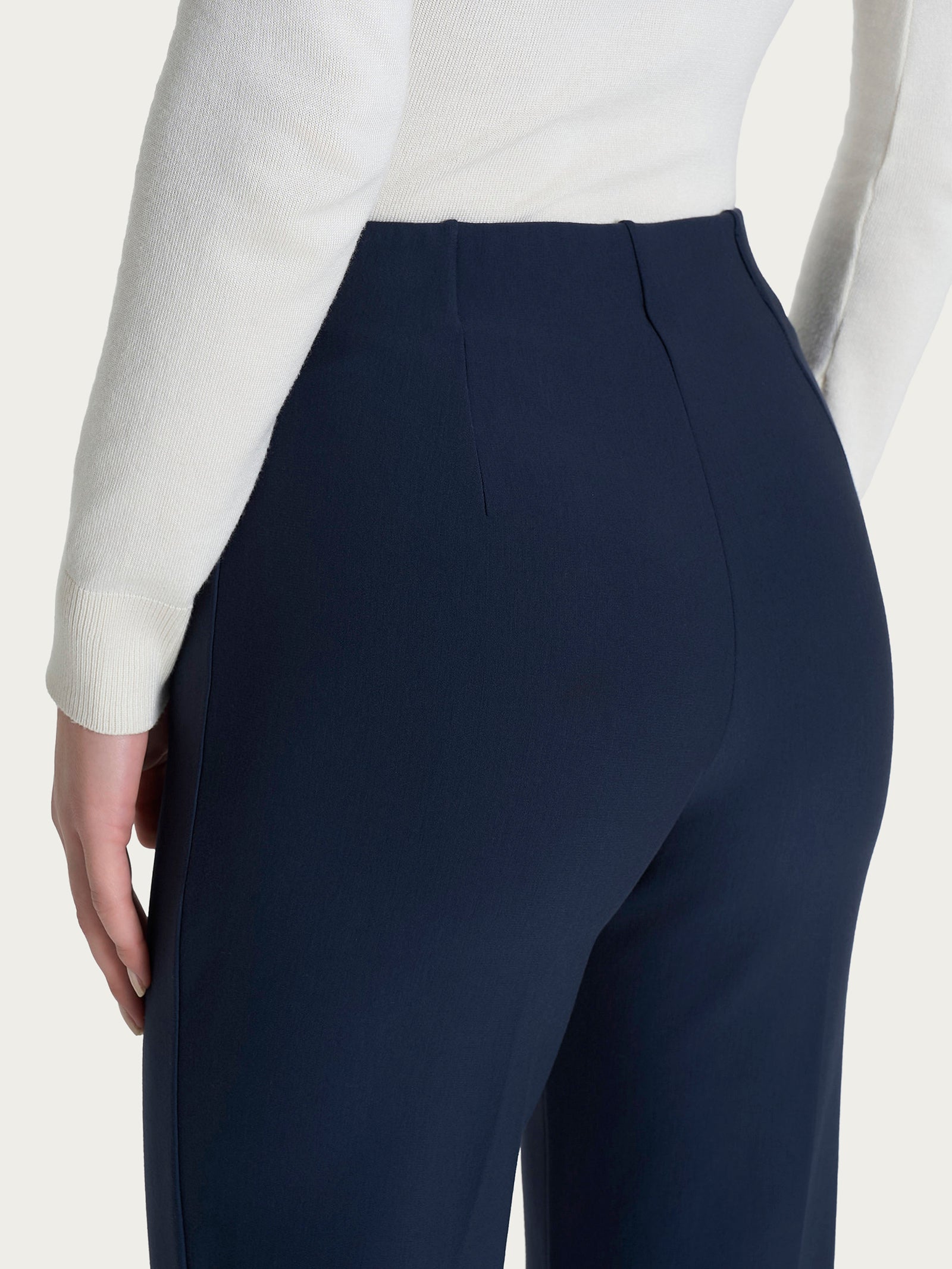 Ragno Compact pantalone sigaretta risvolto Persia