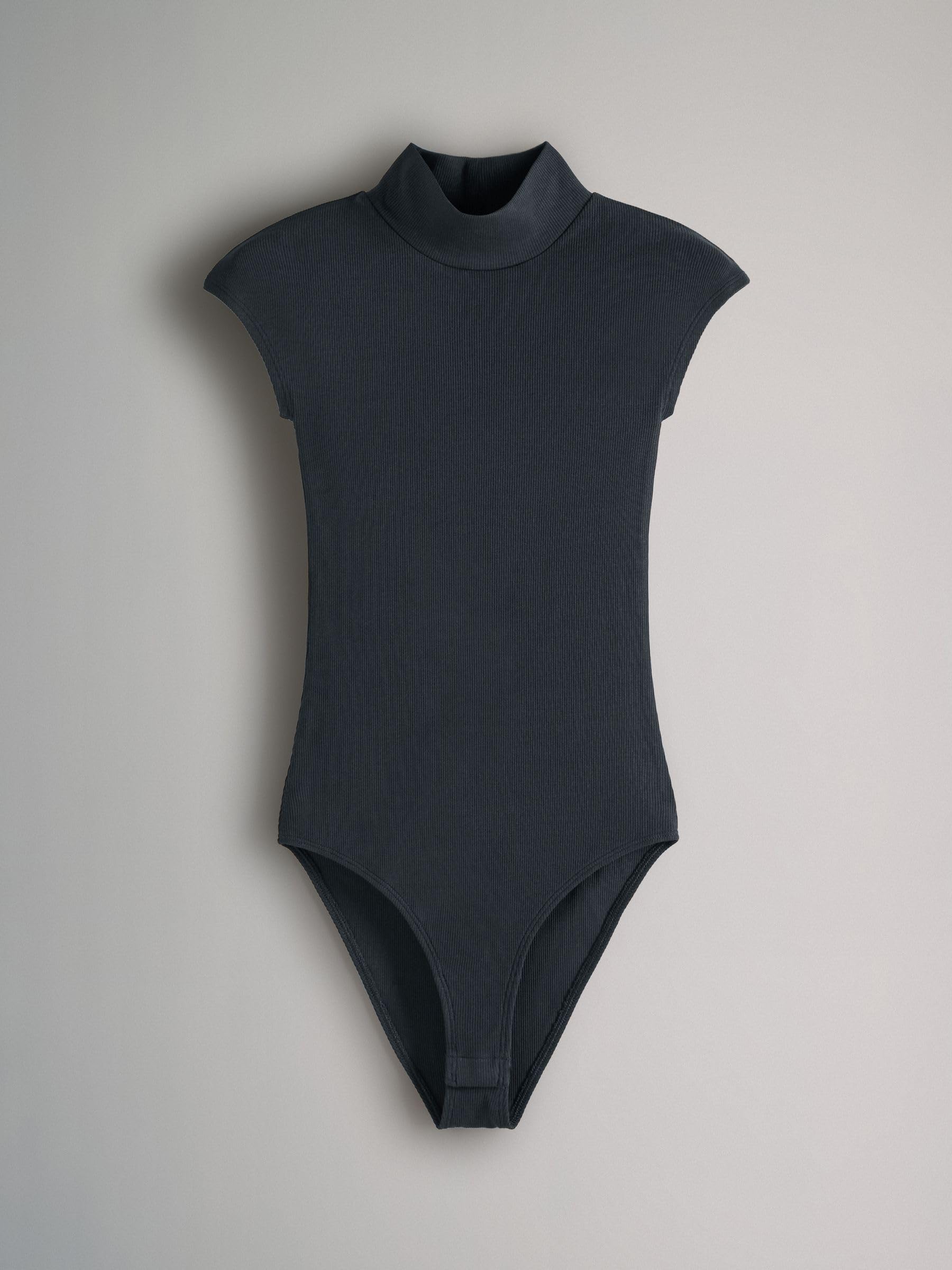 Geo Next The Set 3 body a coste collo alto nero tortora grigio cotone
