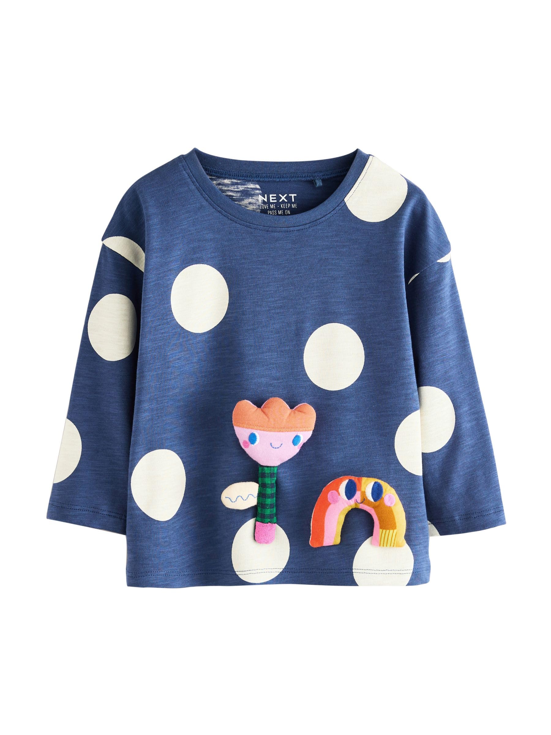 Geo Next top bambina maniche lunghe 4 pezzi Rainbow