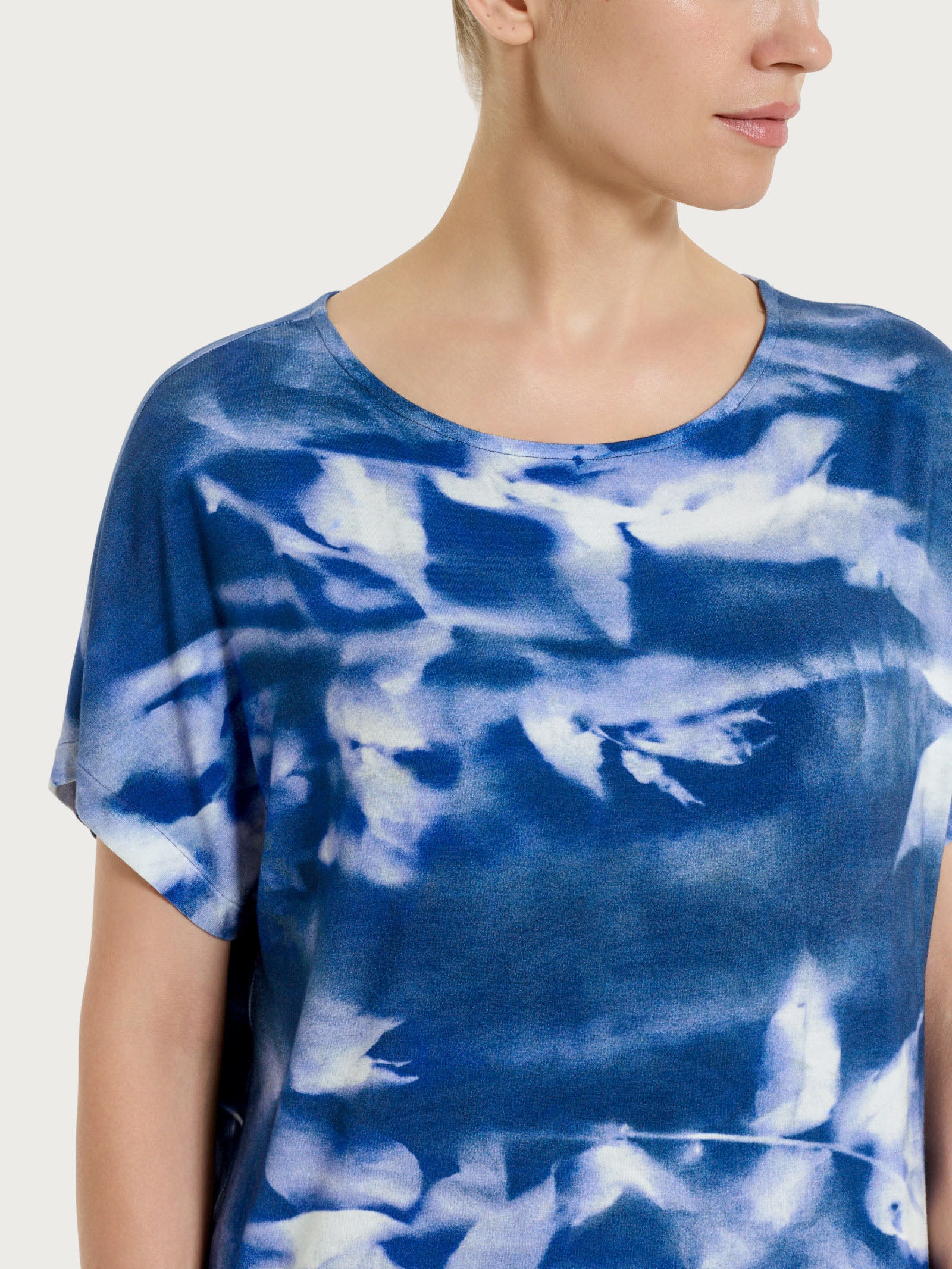 Ragno Viscosa Summer maglietta donna fantasia oceana manica kimono