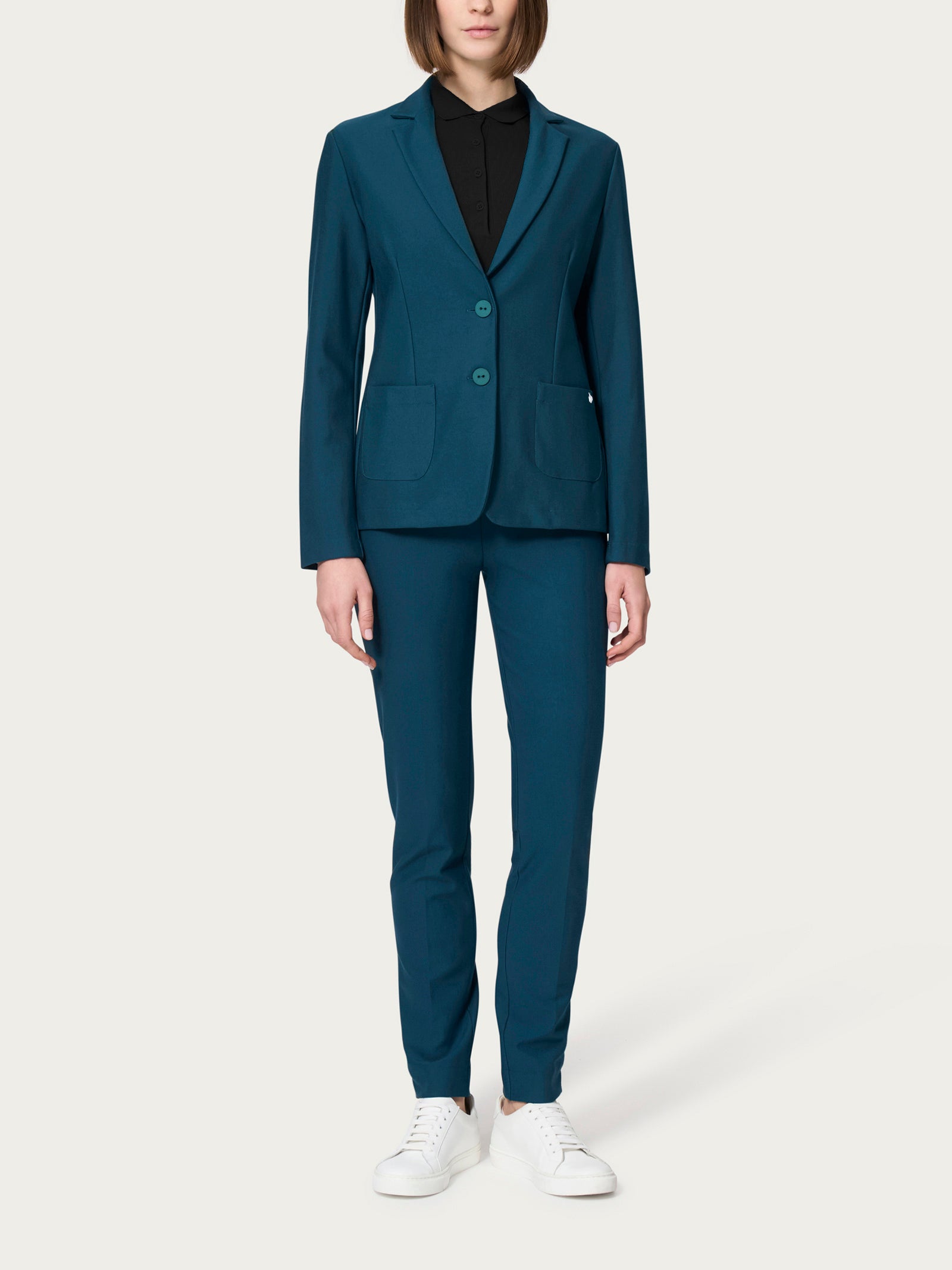 Ragno Compact due bottoni blazer blu Reflecting Pond