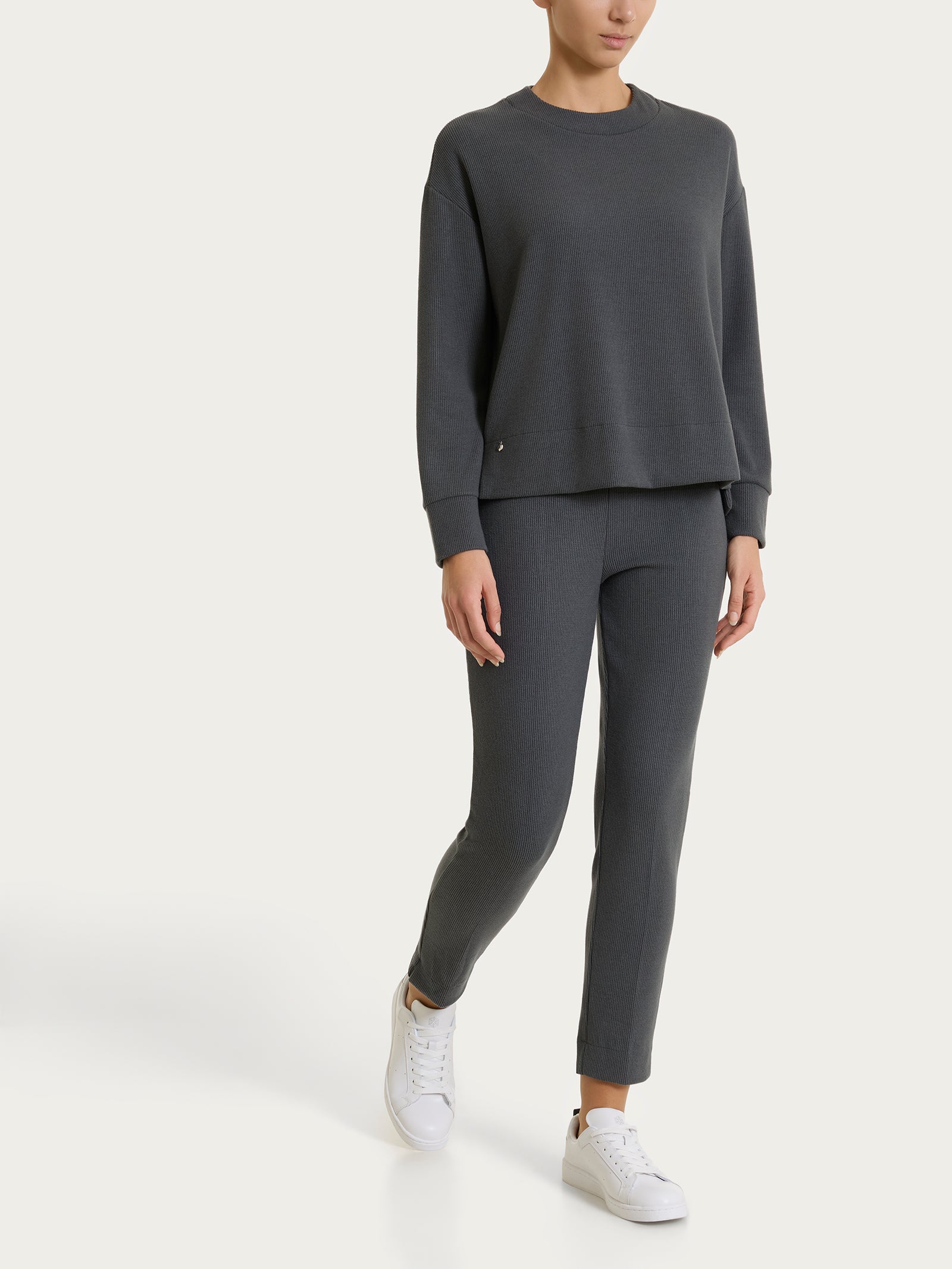 Ragno Felpa Girocollo Donna Dark Shadow in Velvet Over