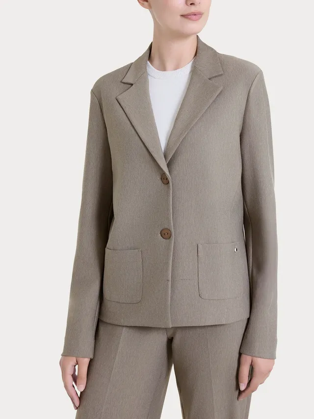 Ragno Compact Blazer Due Bottoni Glace Melange grigio