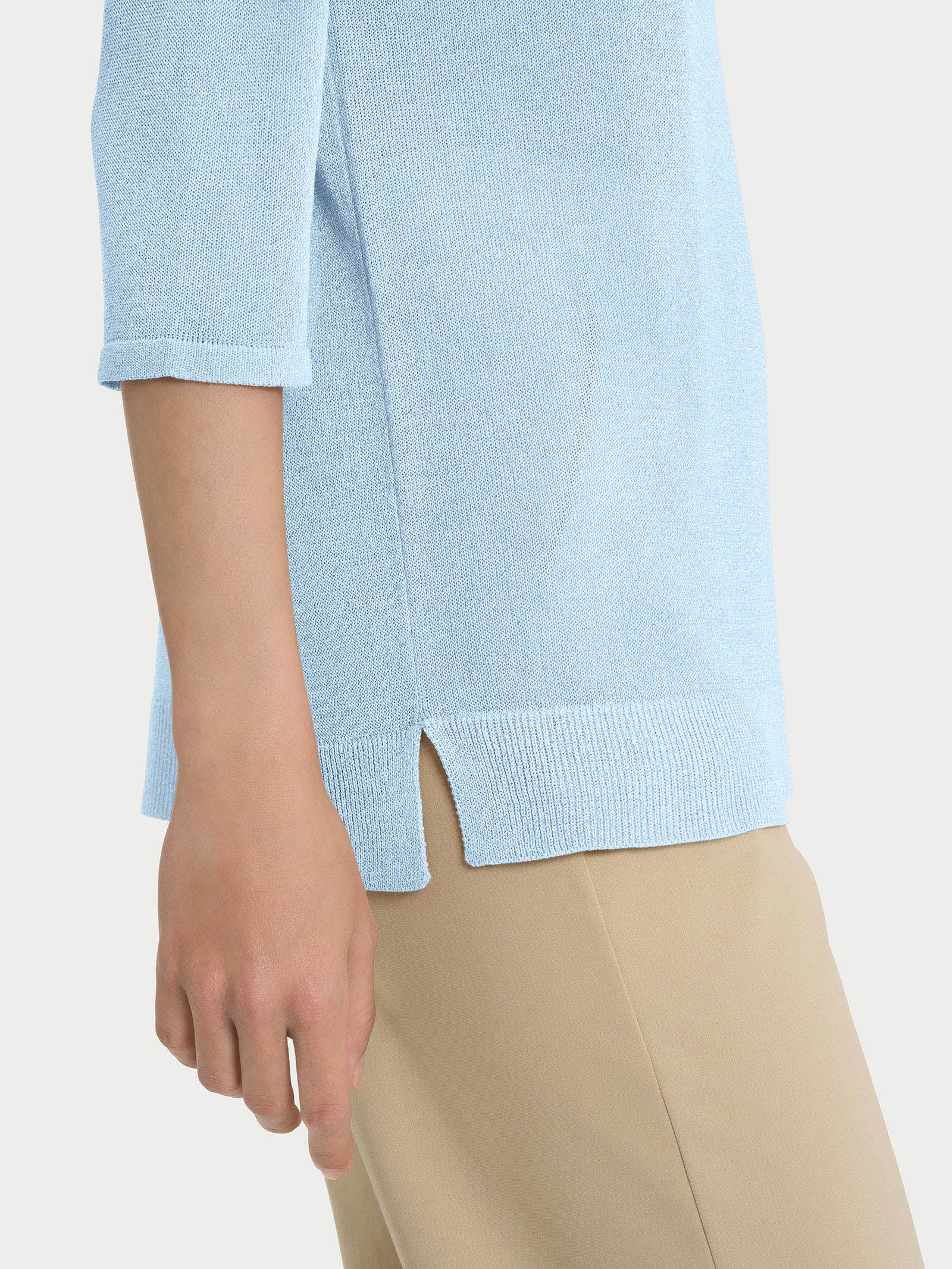 Ragno Maglia manica 3/4 crêpe lurex Skyway