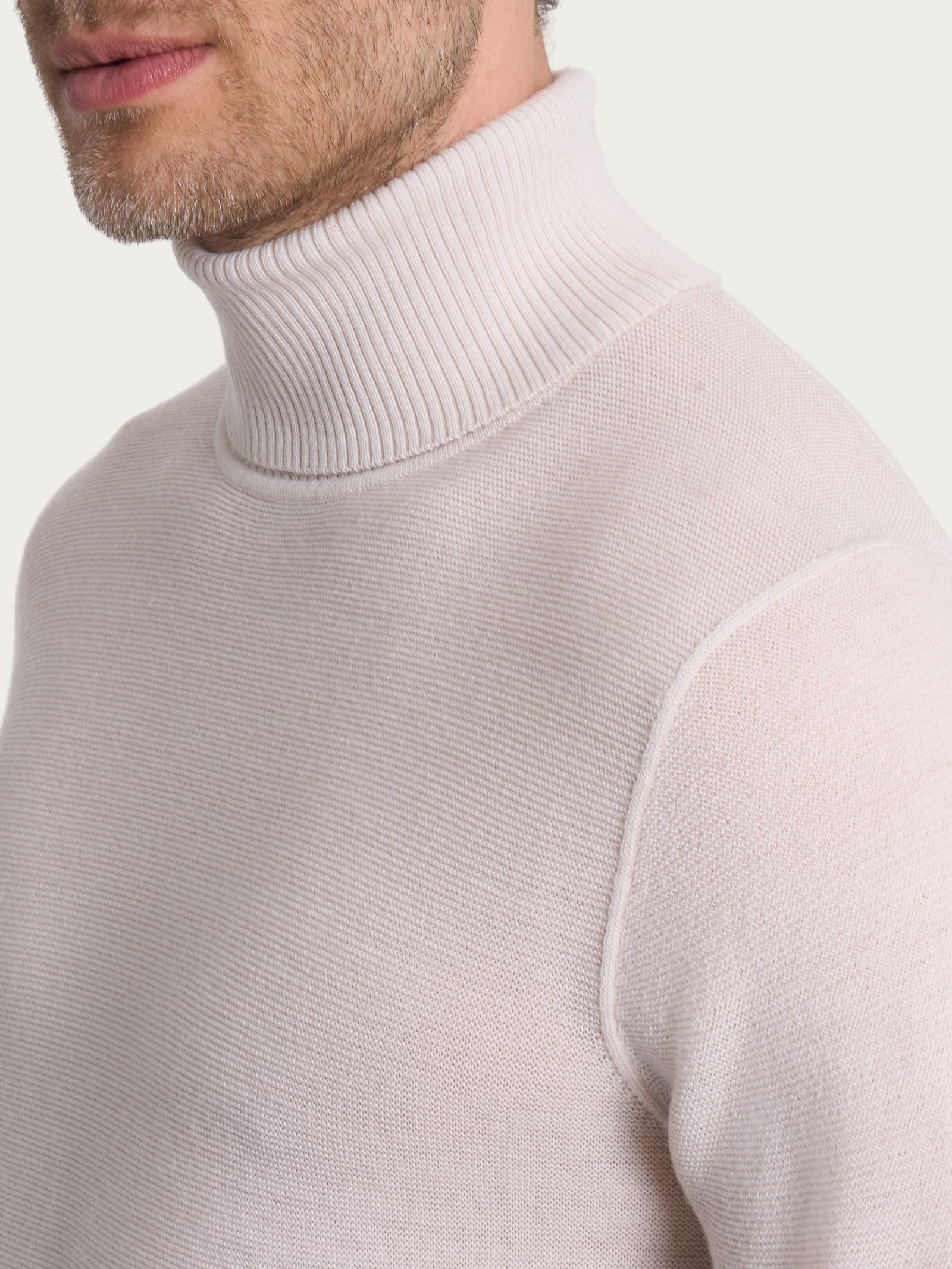Ragno Dolcevita Uomo Champignon Merino Soft Lana