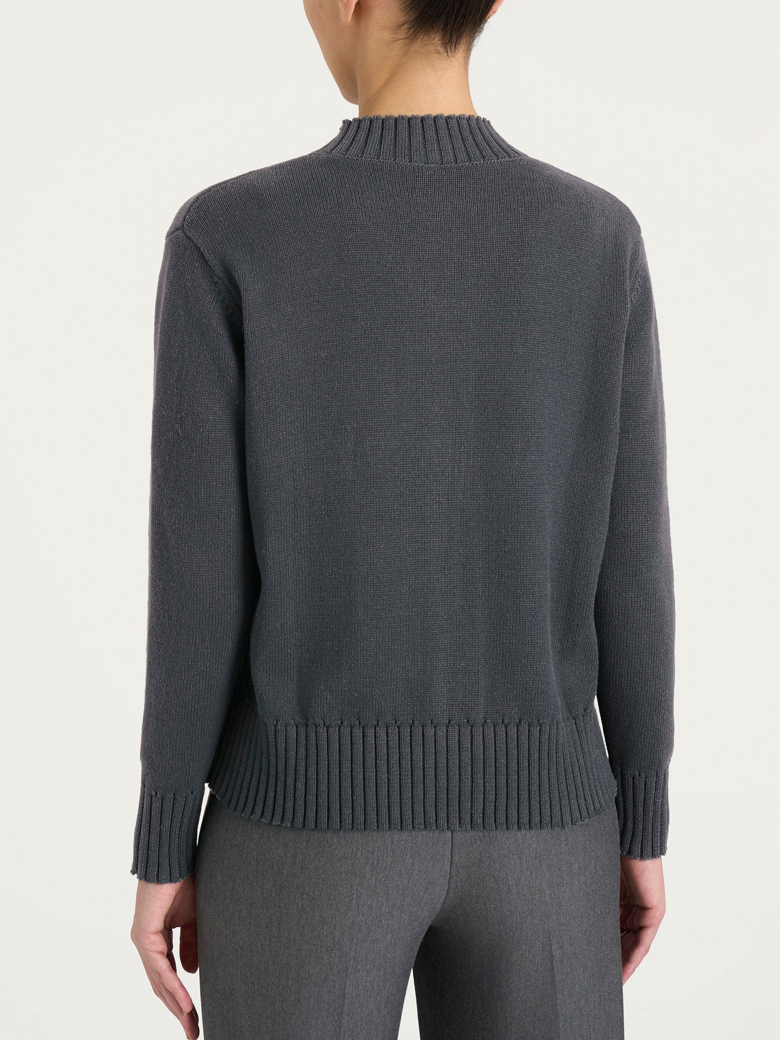 Ragno Winter Cotton Cardigan Ardesia Mel. puro cotone bottoni