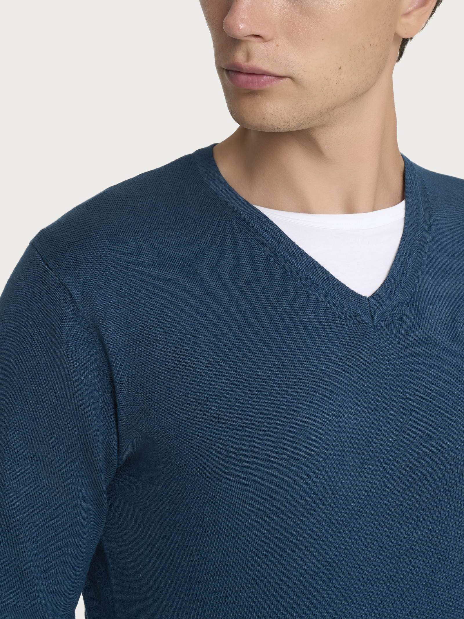 Ragno Four Seasons Pull Scollo V maglia Reflecting Pond