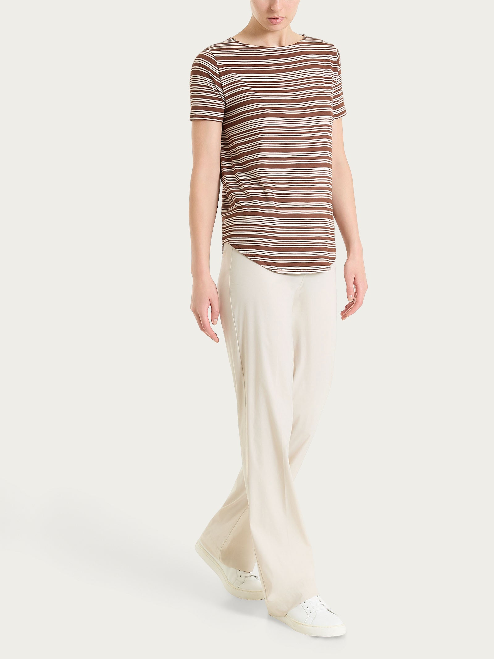 Ragno Pantalone Ampio Super Fresh Cotone Champignon