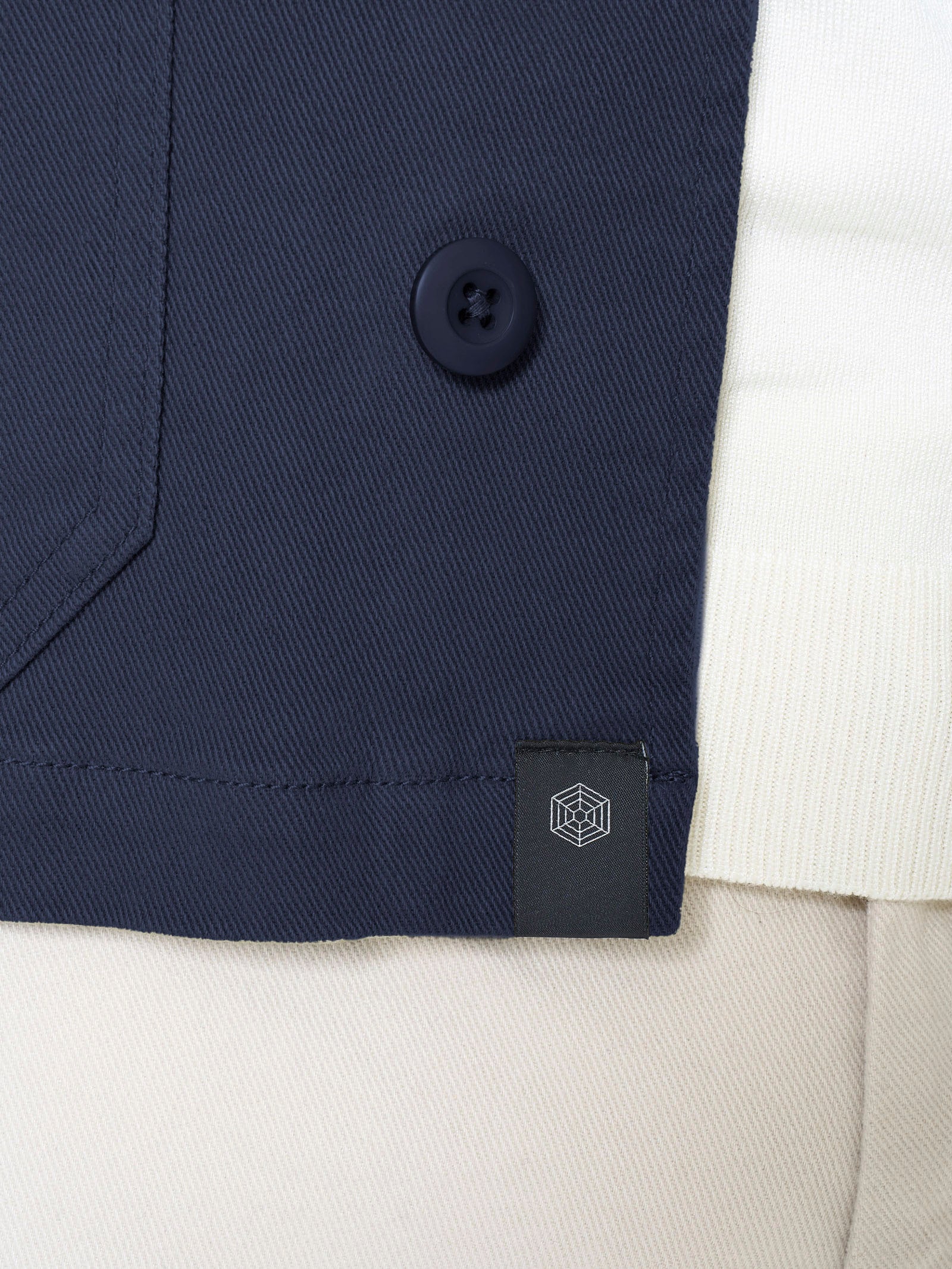 Ragno Giacca Utility Raw twill cotone Profondo elasticizzato