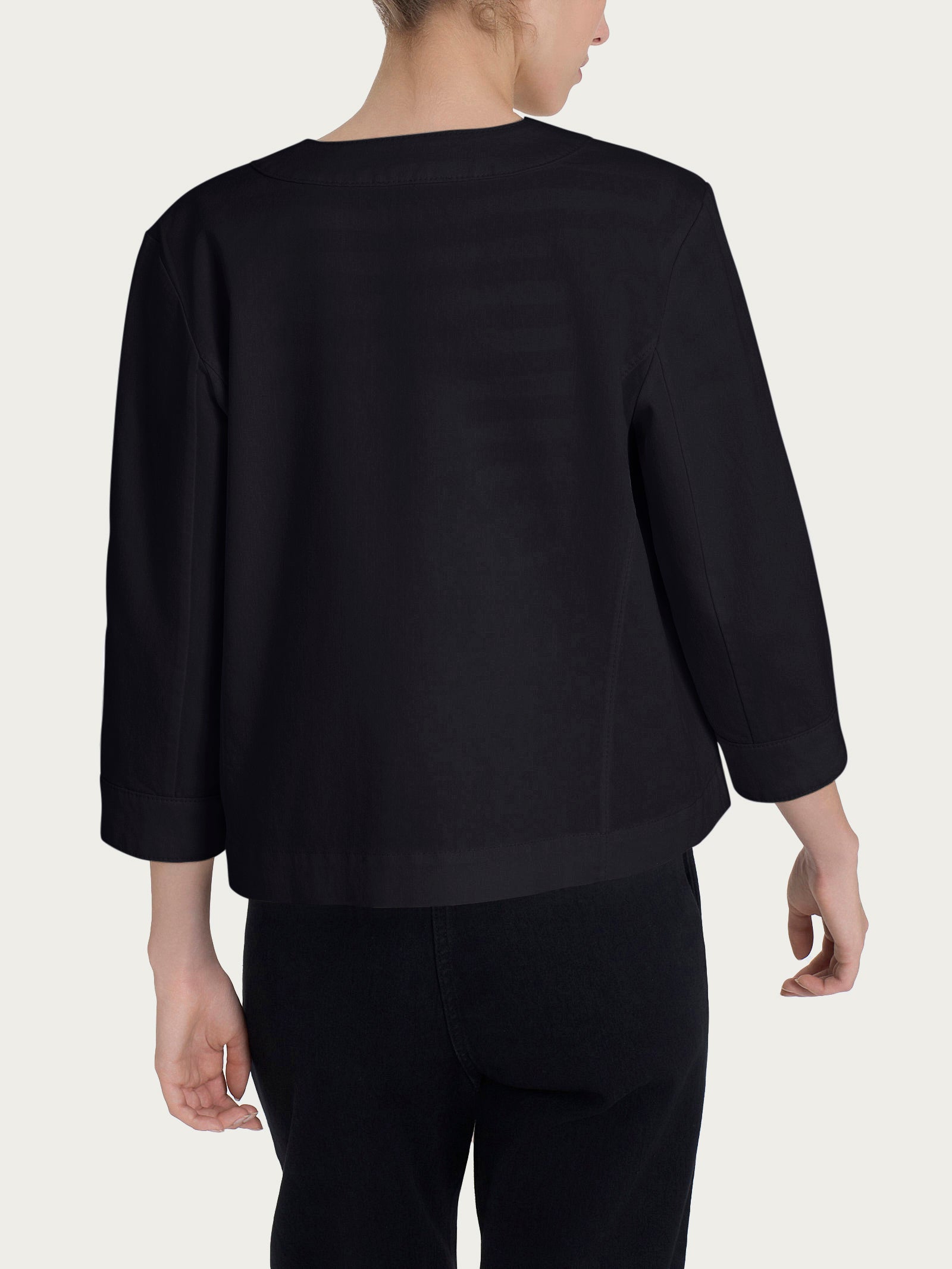 Ragno Super Denim Giacca con bottoni giacca Nero manica 3/4