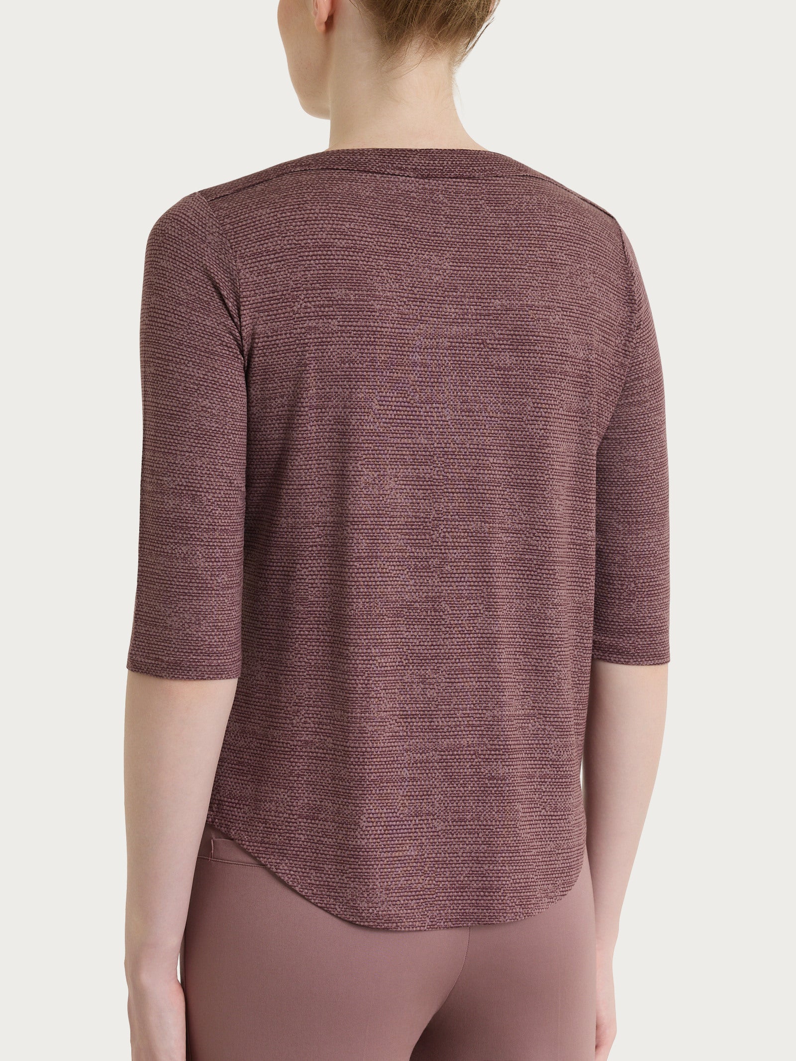 Ragno Viscosa Summer t-shirt barchetta Twilight Mauve manica 3/4
