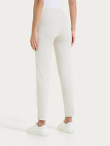 Ragno Compact Light pantaloni capri donna champignon con spacchi