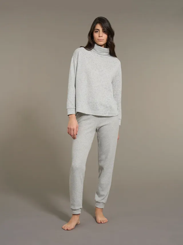 Ragno Cotton Eco Pile Pigiama Lungo Floreale Fant.Vapore Mel.